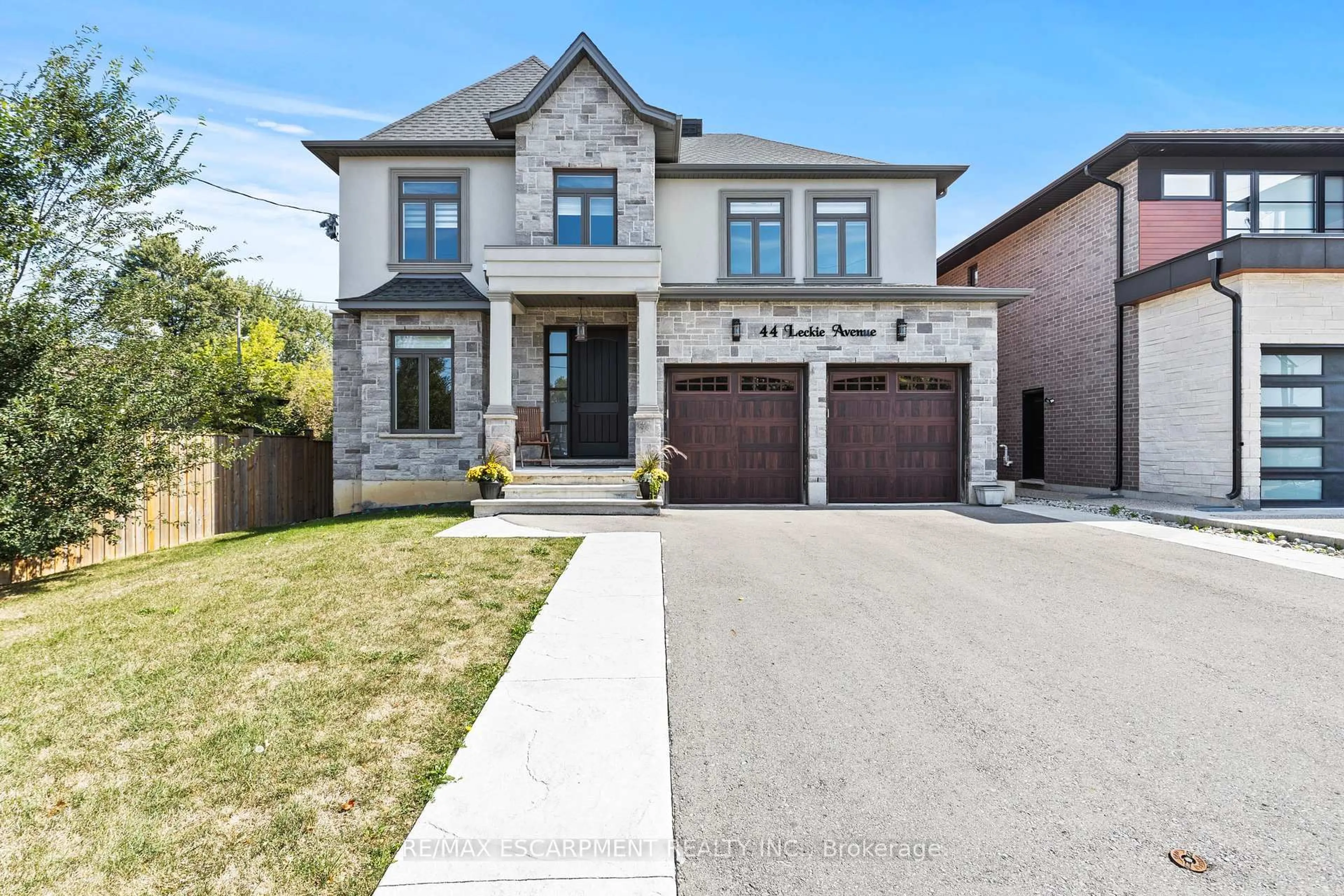 Home with brick exterior material, street for 44 Leckie Ave, Hamilton Ontario L8J 2S7