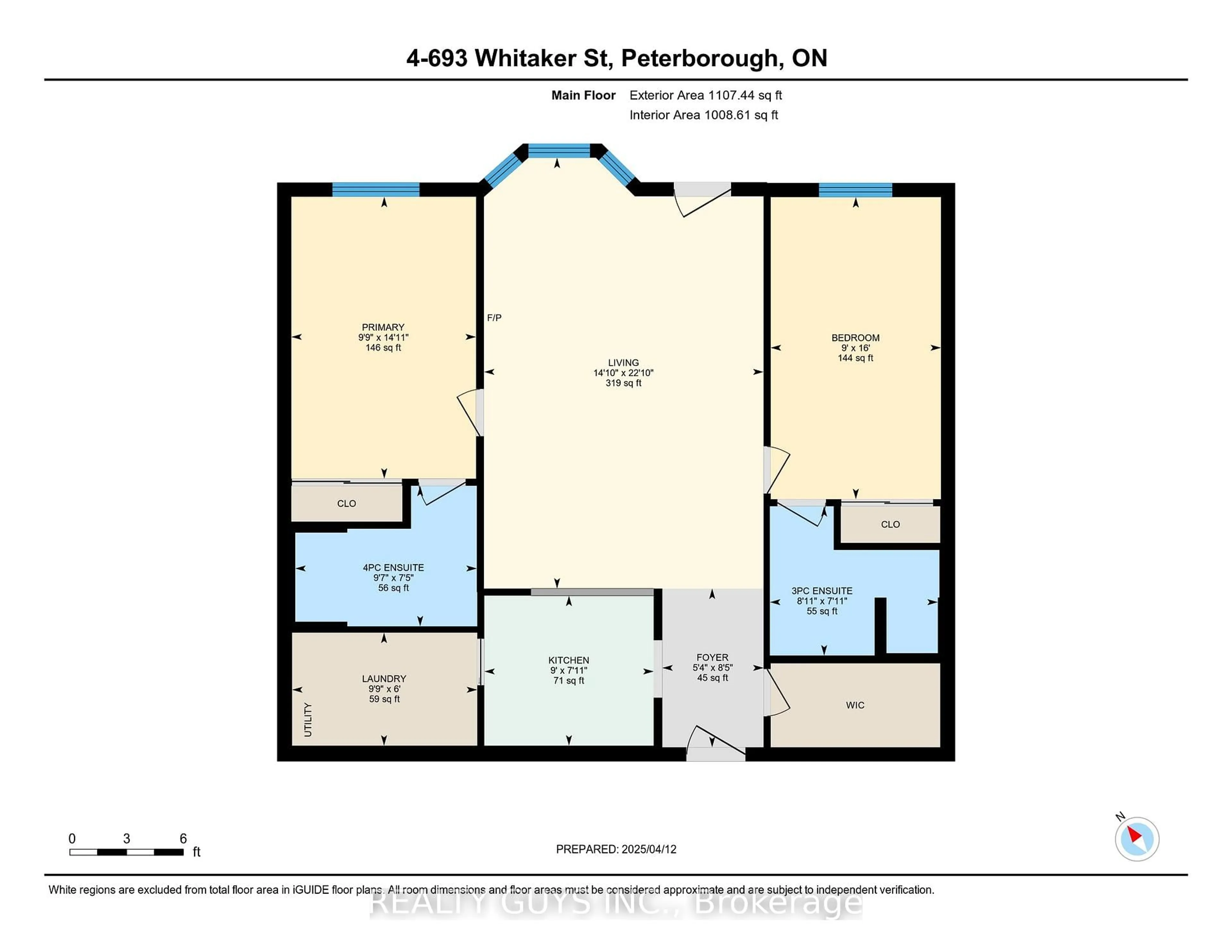 Floor plan for 693 Whitaker St #4, Peterborough Ontario K9H 7K3