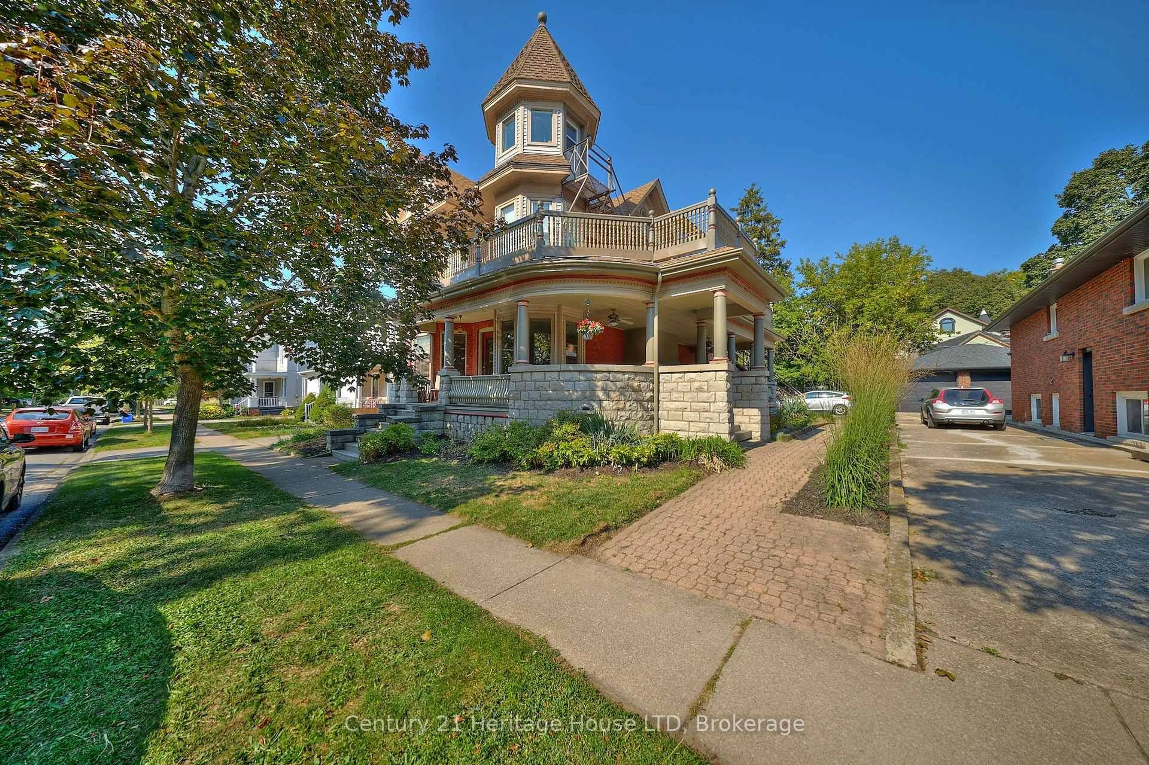 Home with brick exterior material, street for 8 Montebello Pl, St. Catharines Ontario L2R 6B6