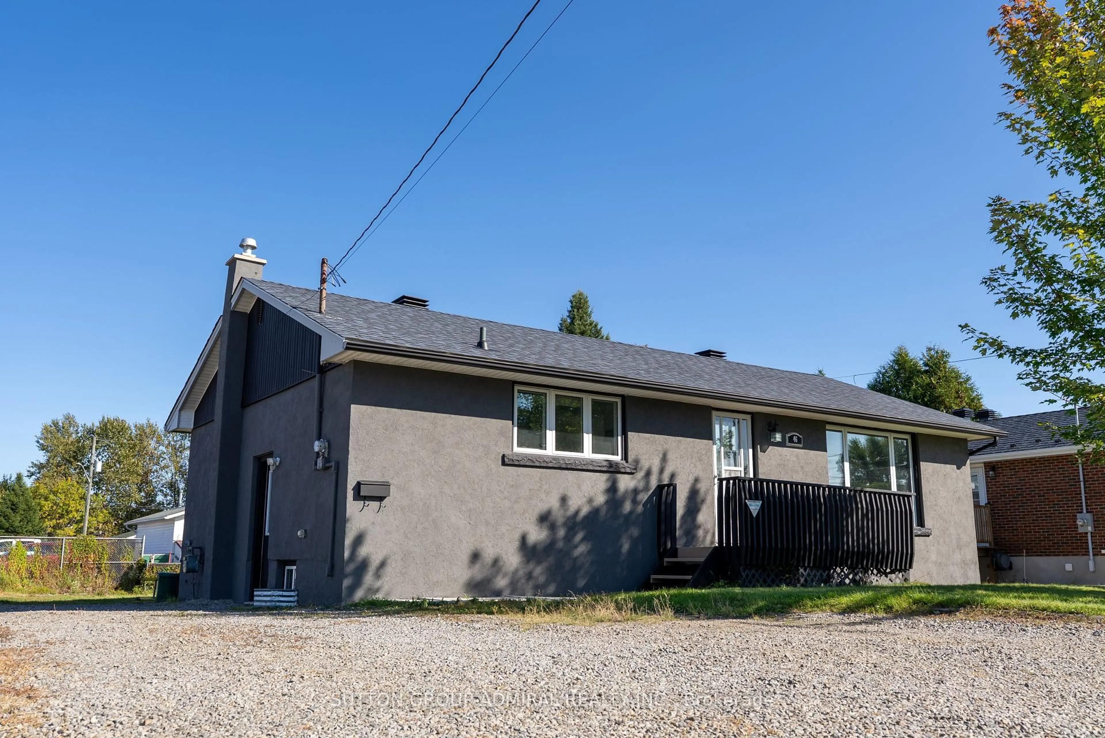 A pic from outside/outdoor area/front of a property/back of a property/a pic from drone, street for 46 Charlotte Ave, Greater Sudbury Ontario P0M 1L0