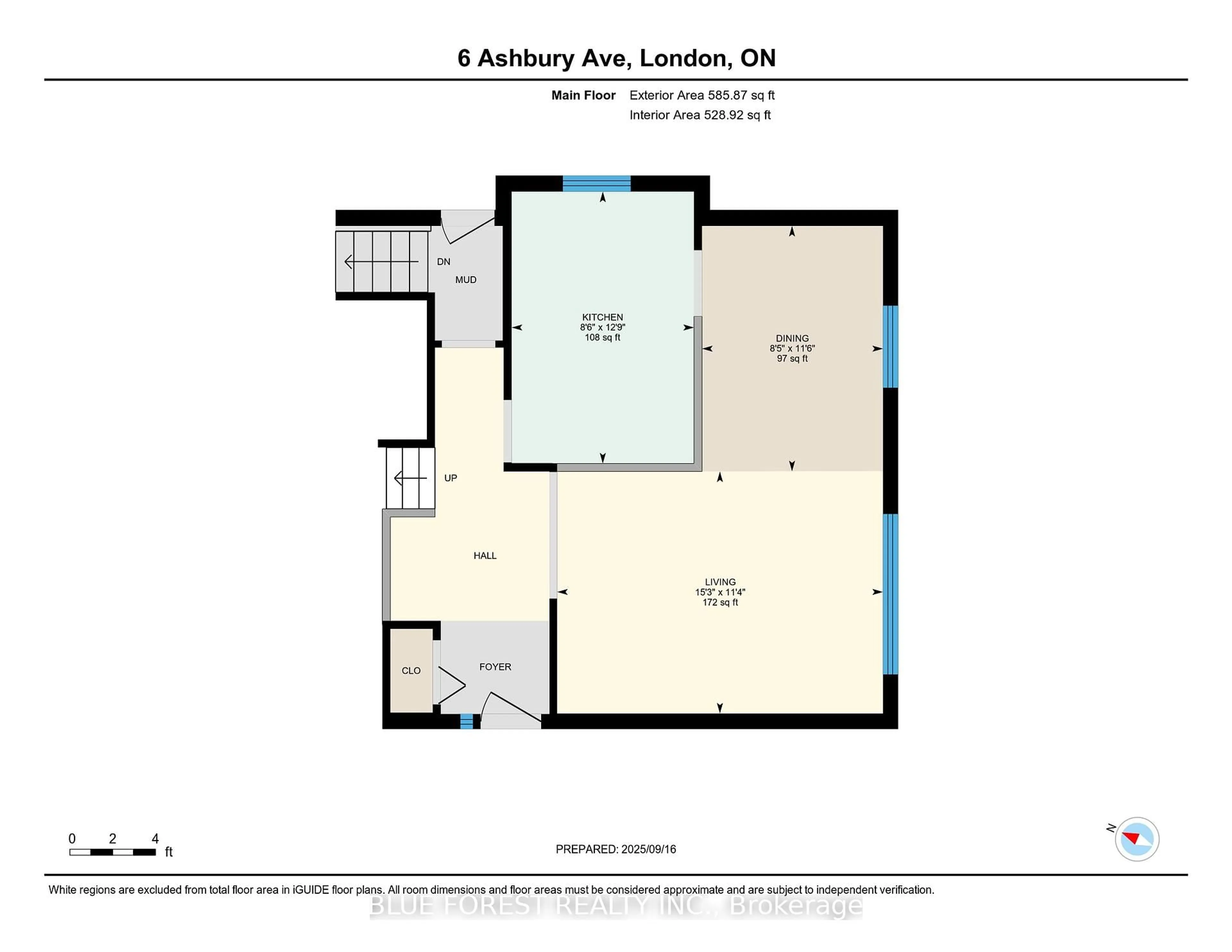 Floor plan for 6 Ashbury Ave, London South Ontario N6E 1S8