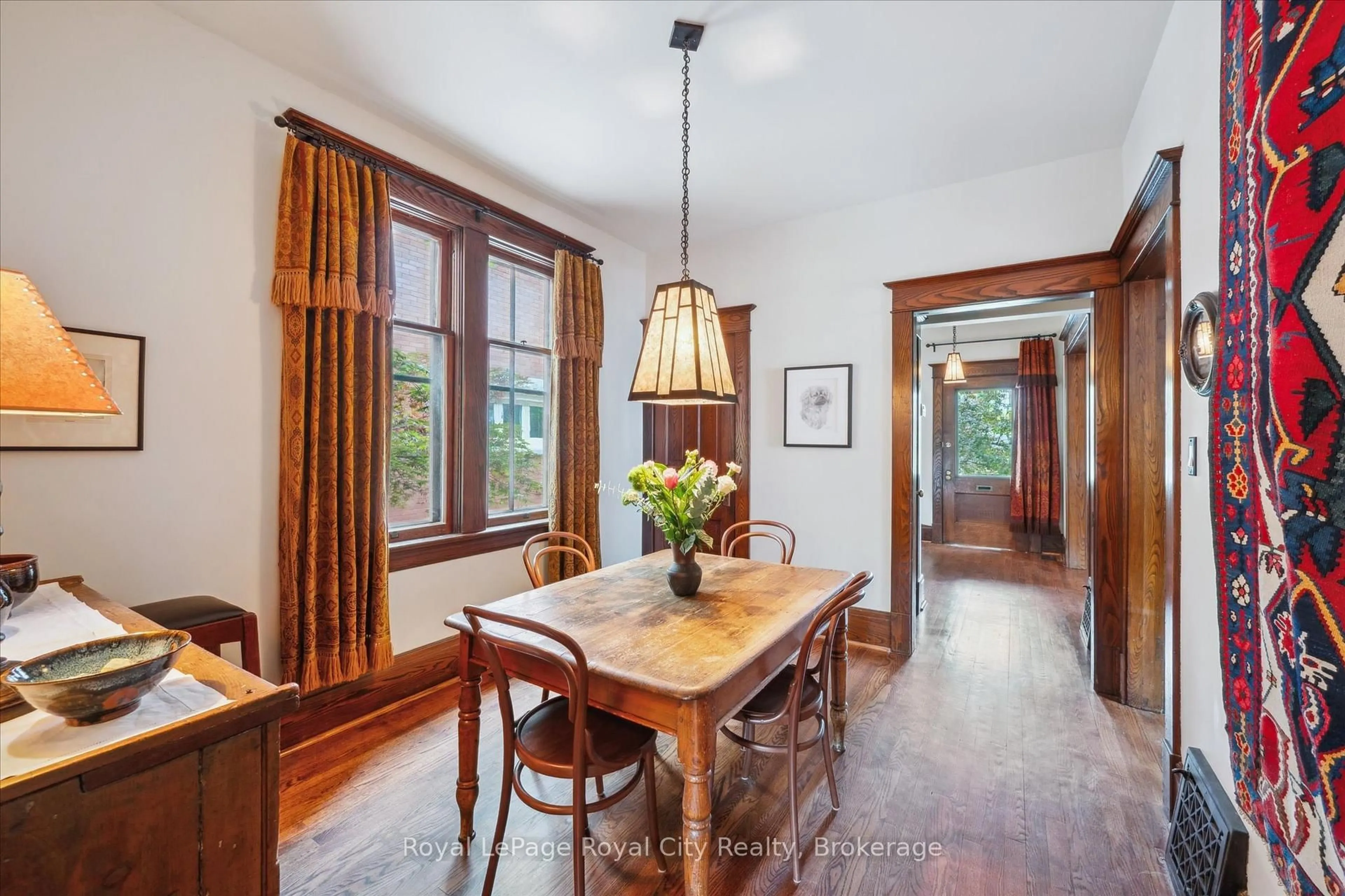 Dining room, wood/laminate floor for 54 Clinton St, Guelph Ontario N1H 5G5