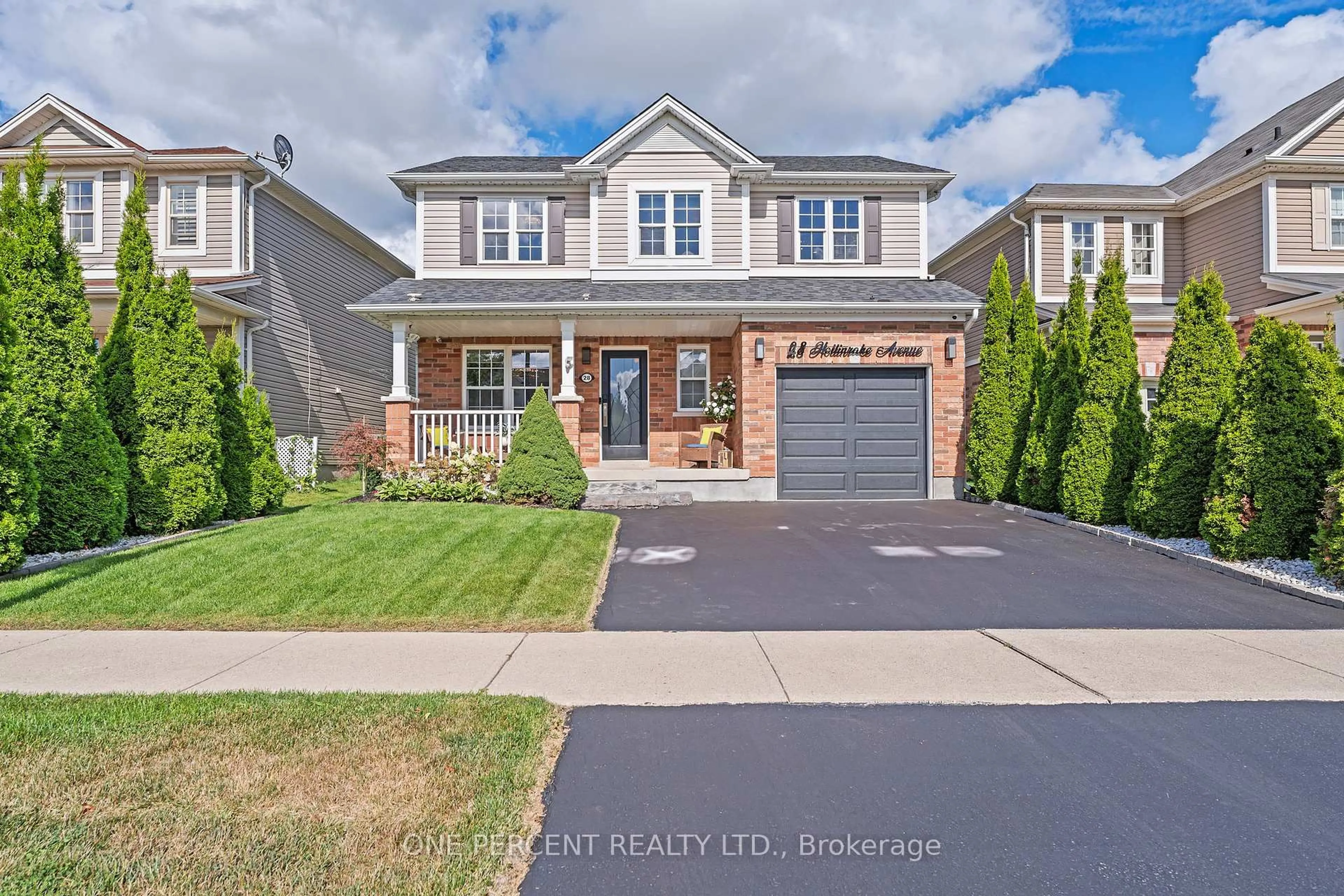 Home with brick exterior material, street for 28 Hollinrake Ave, Brantford Ontario N3T 0A6