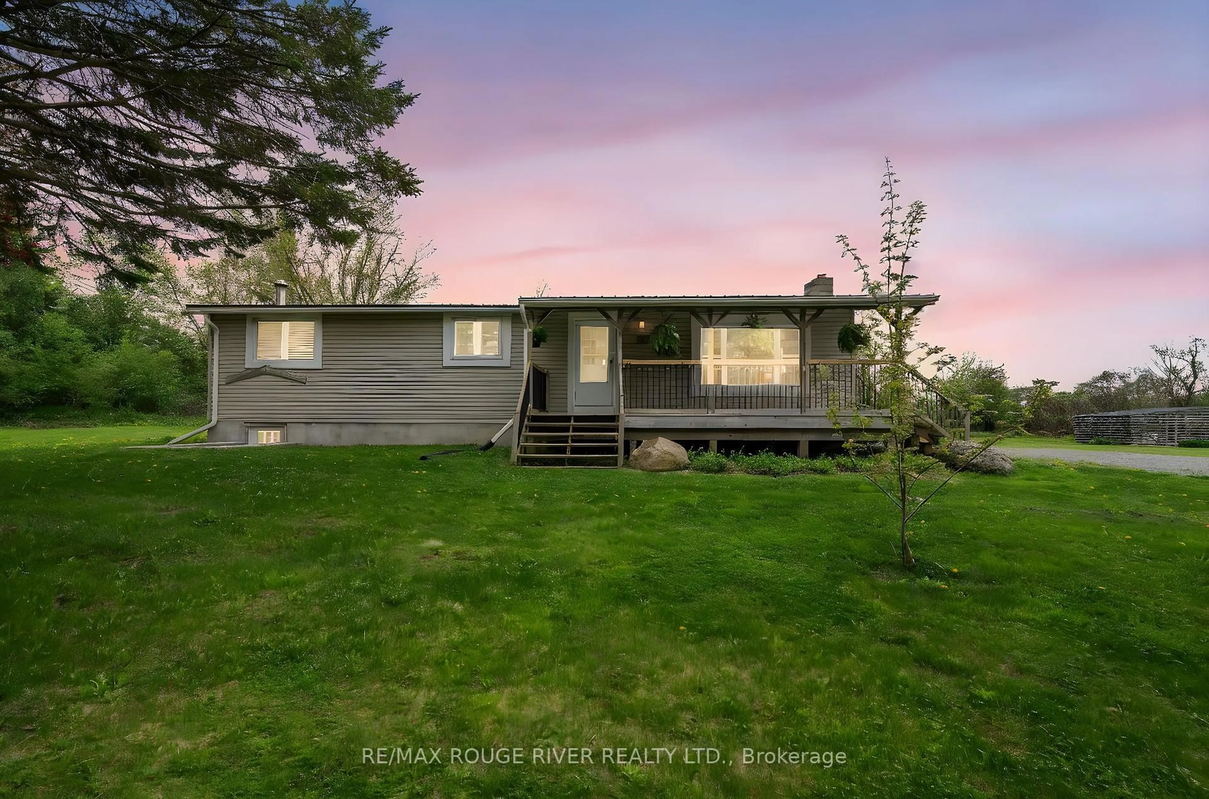 A pic from outside/outdoor area/front of a property/back of a property/a pic from drone, unknown for 566 Cottingham Rd, Kawartha Lakes Ontario K0L 2W0
