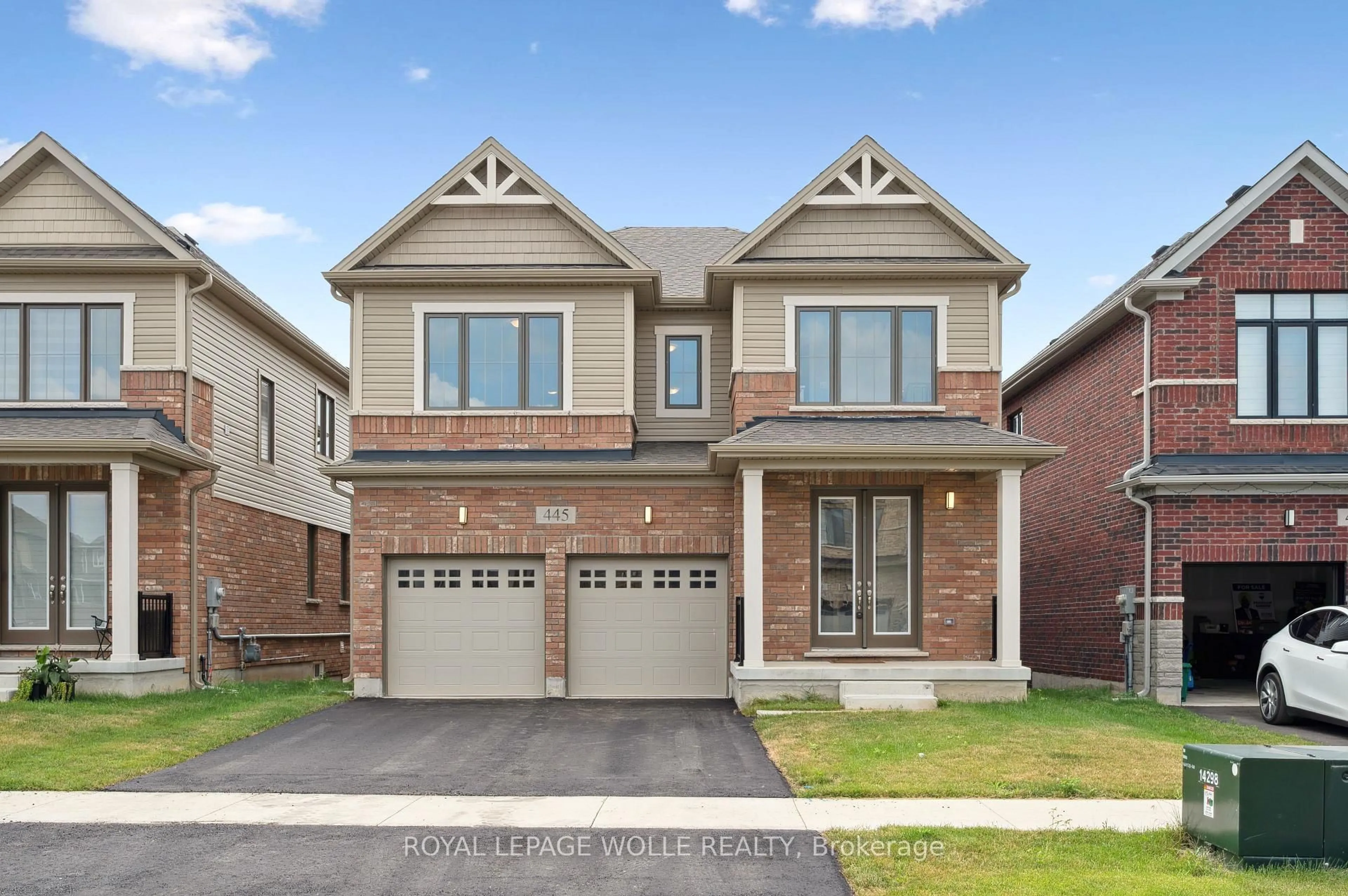 Home with brick exterior material, street for 445 Robert Woolner St, North Dumfries Ontario N0B 1E0