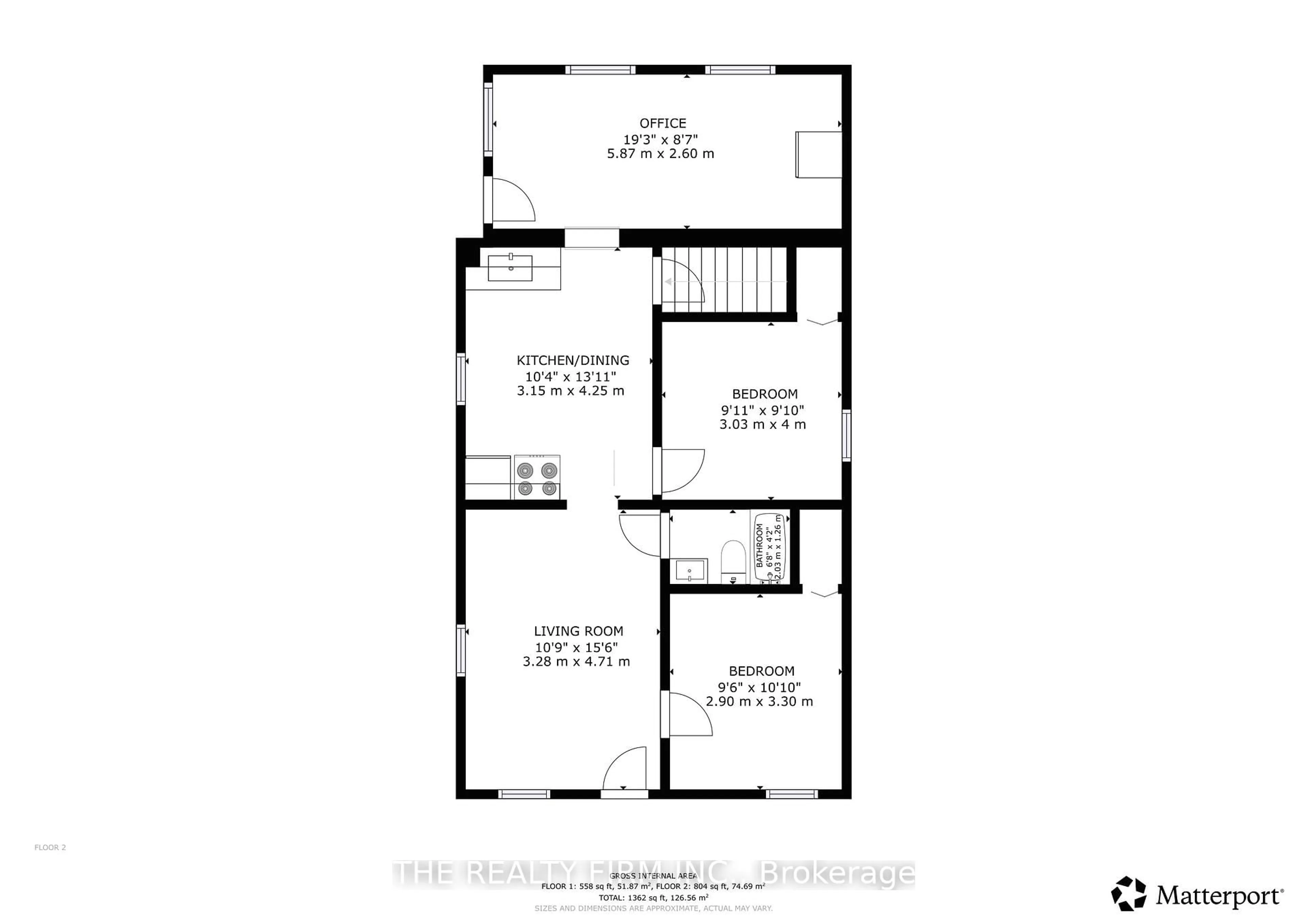 Floor plan for 1118 Trafalgar St, London East Ontario N5Z 1G8