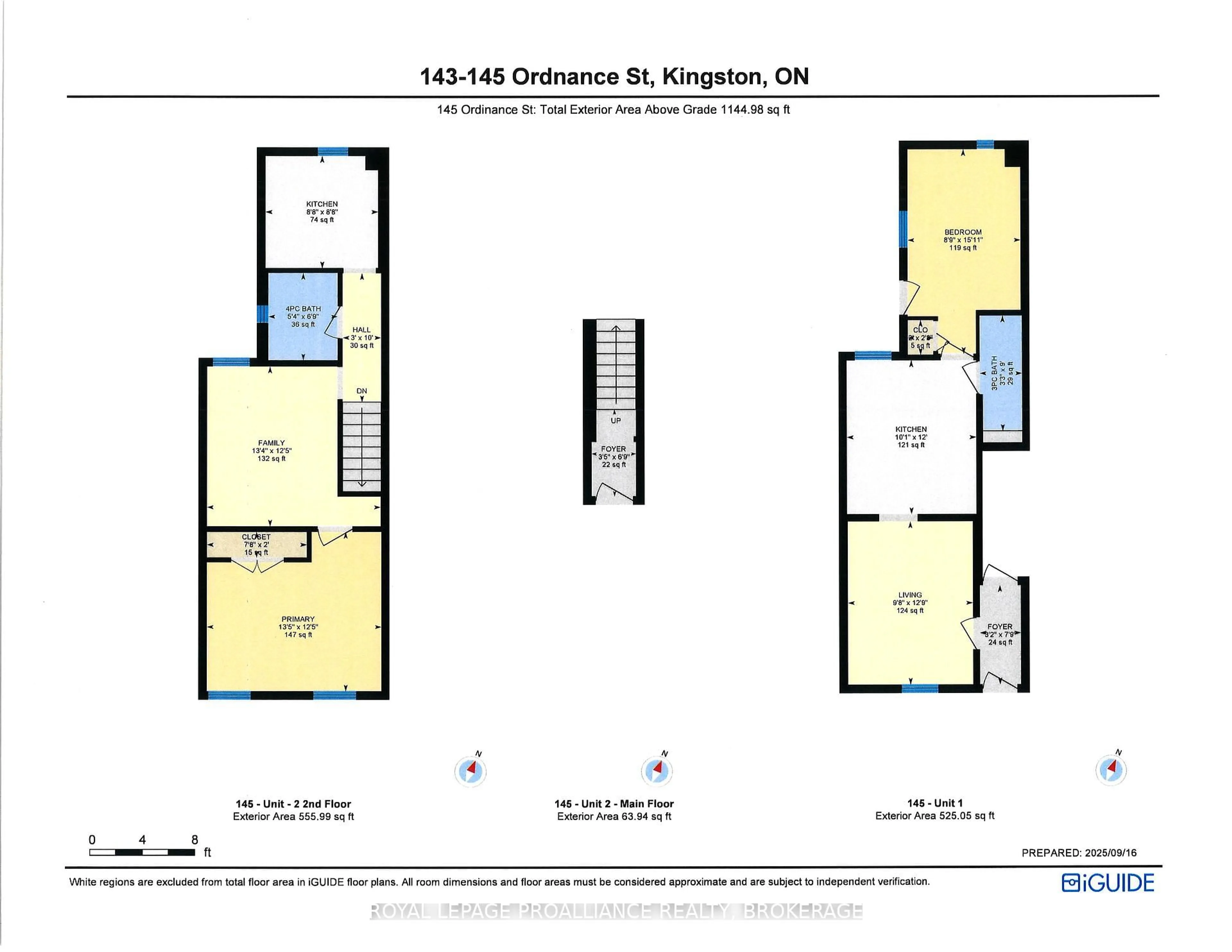 Floor plan for 143-145 Ordnance St, Kingston Ontario K7K 1G9