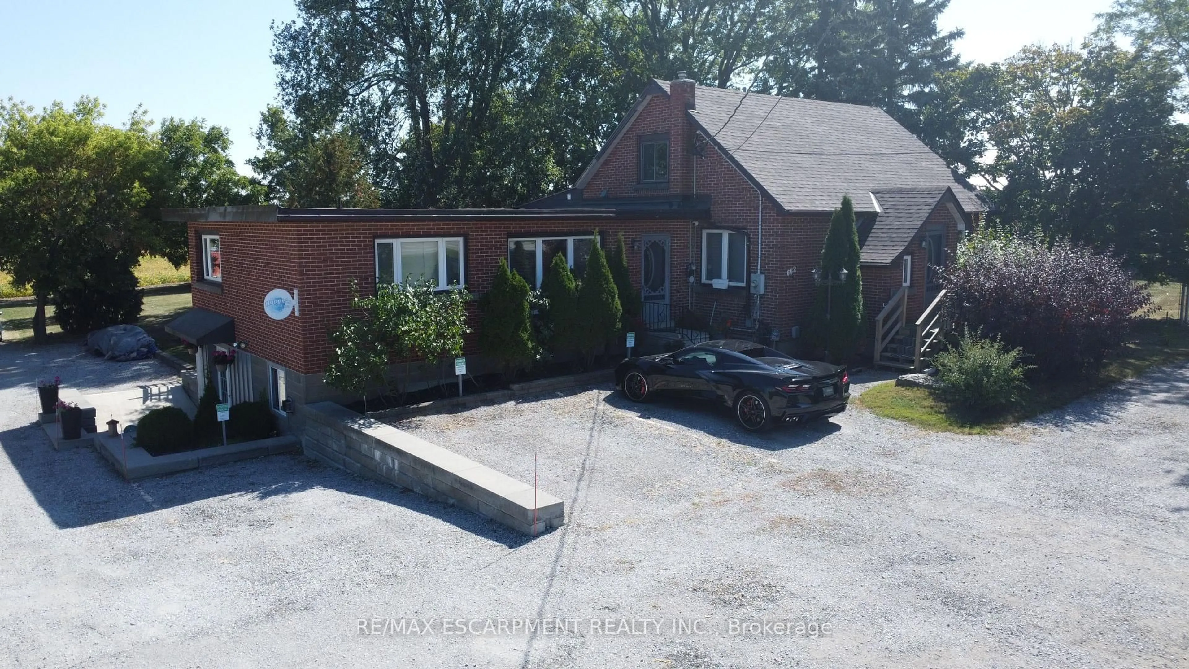 A pic from outside/outdoor area/front of a property/back of a property/a pic from drone, street for 662 #6 Highway, Haldimand Ontario N3W 1M6
