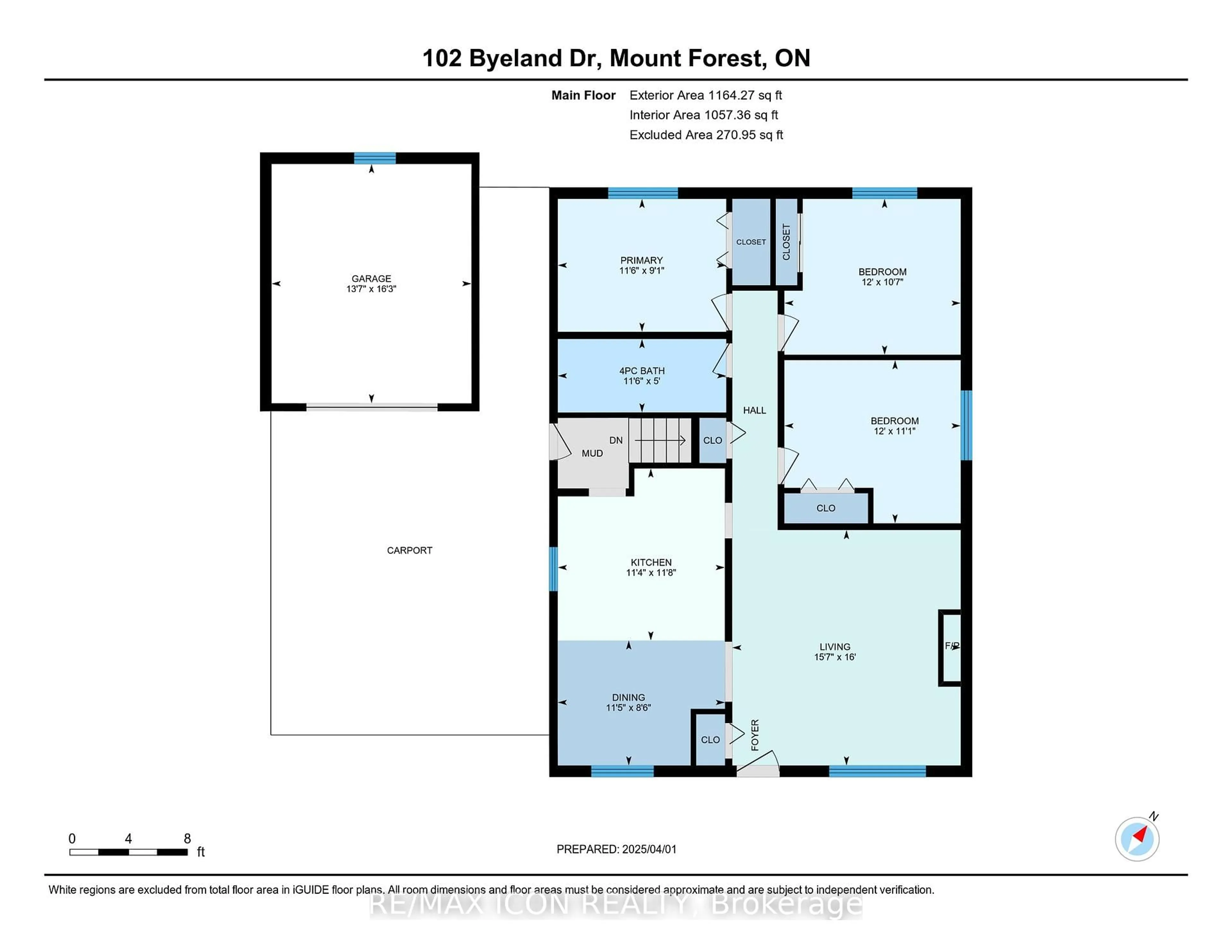 Floor plan for 102 Byeland Dr, Wellington North Ontario N0G 2L2