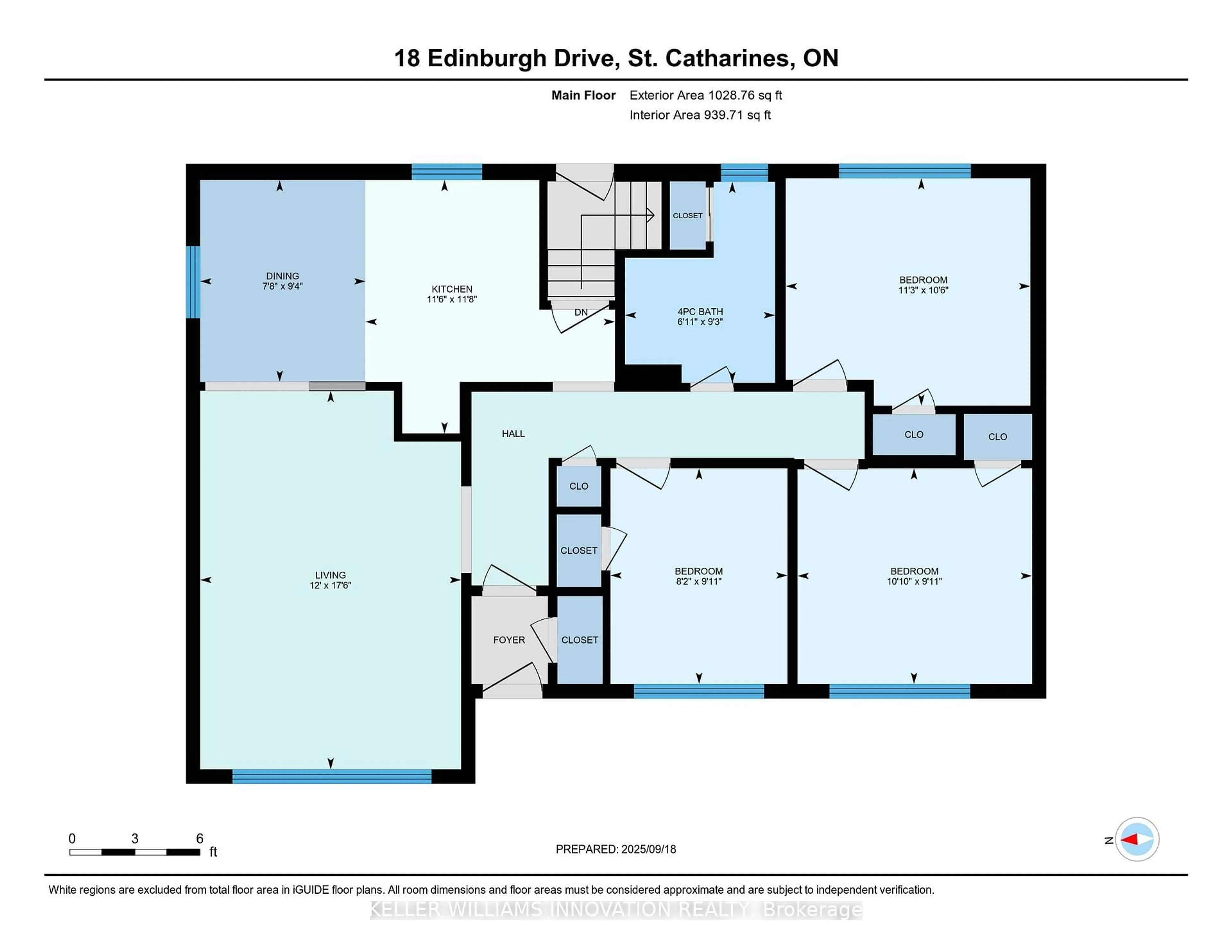 Floor plan for 18 EDINBURGH Dr, St. Catharines Ontario L2M 3H1