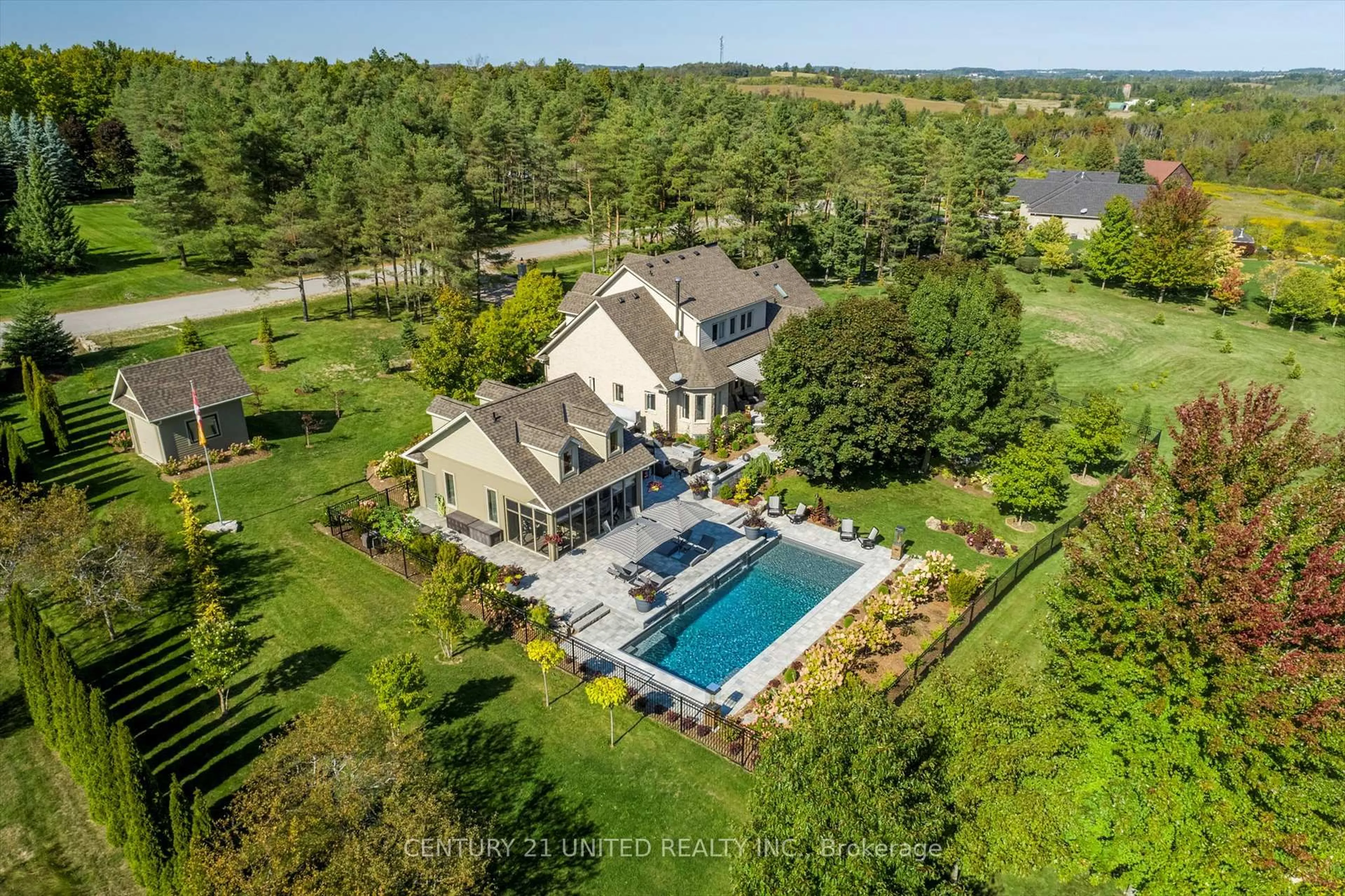 A pic from outside/outdoor area/front of a property/back of a property/a pic from drone, water/lake/river/ocean view for 9 Maplehill Dr, Cavan Monaghan Ontario K9J 0E5