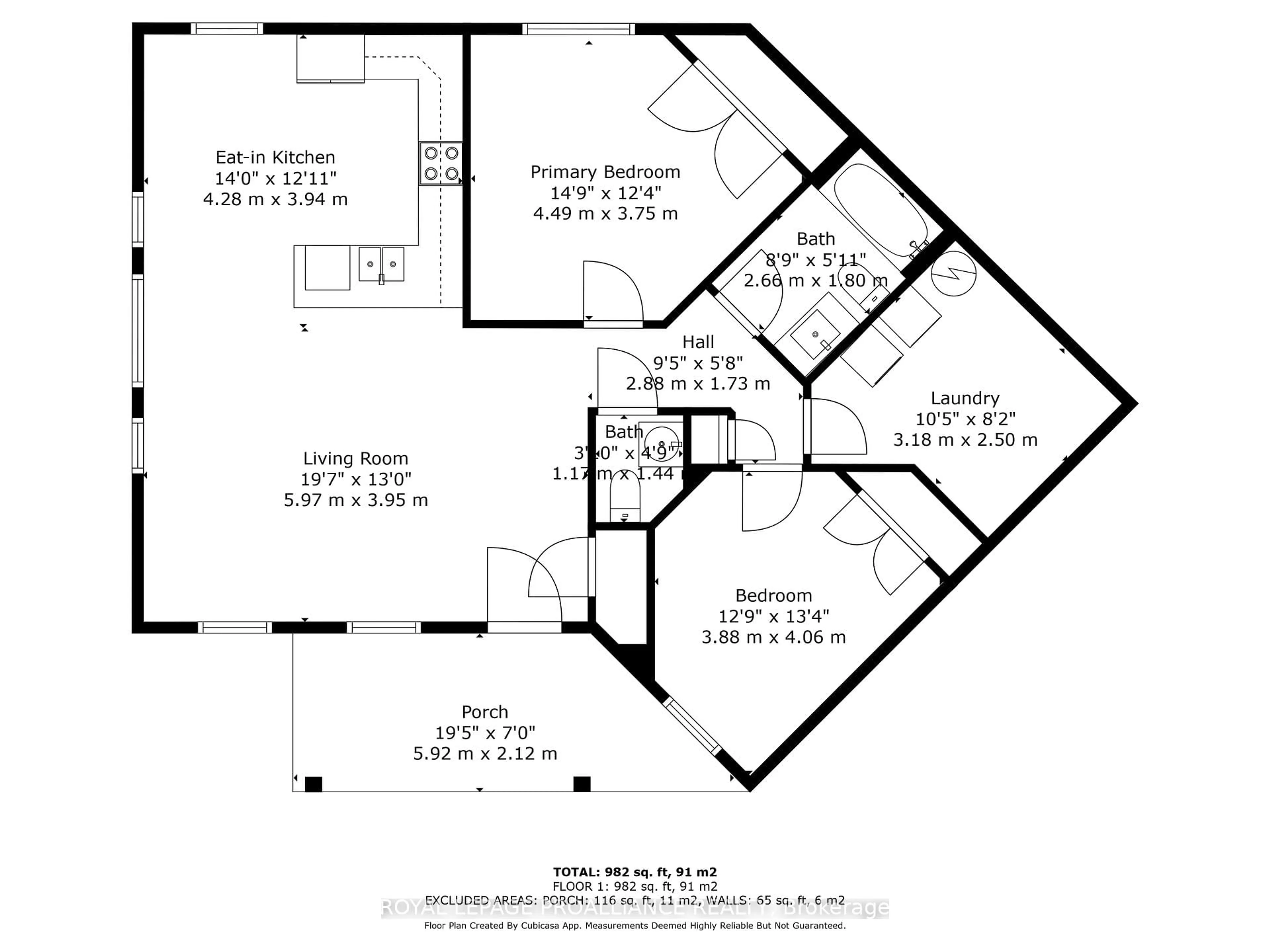 Floor plan for 14 Meadowcreek Dr #102, Brighton Ontario K0K 1H0