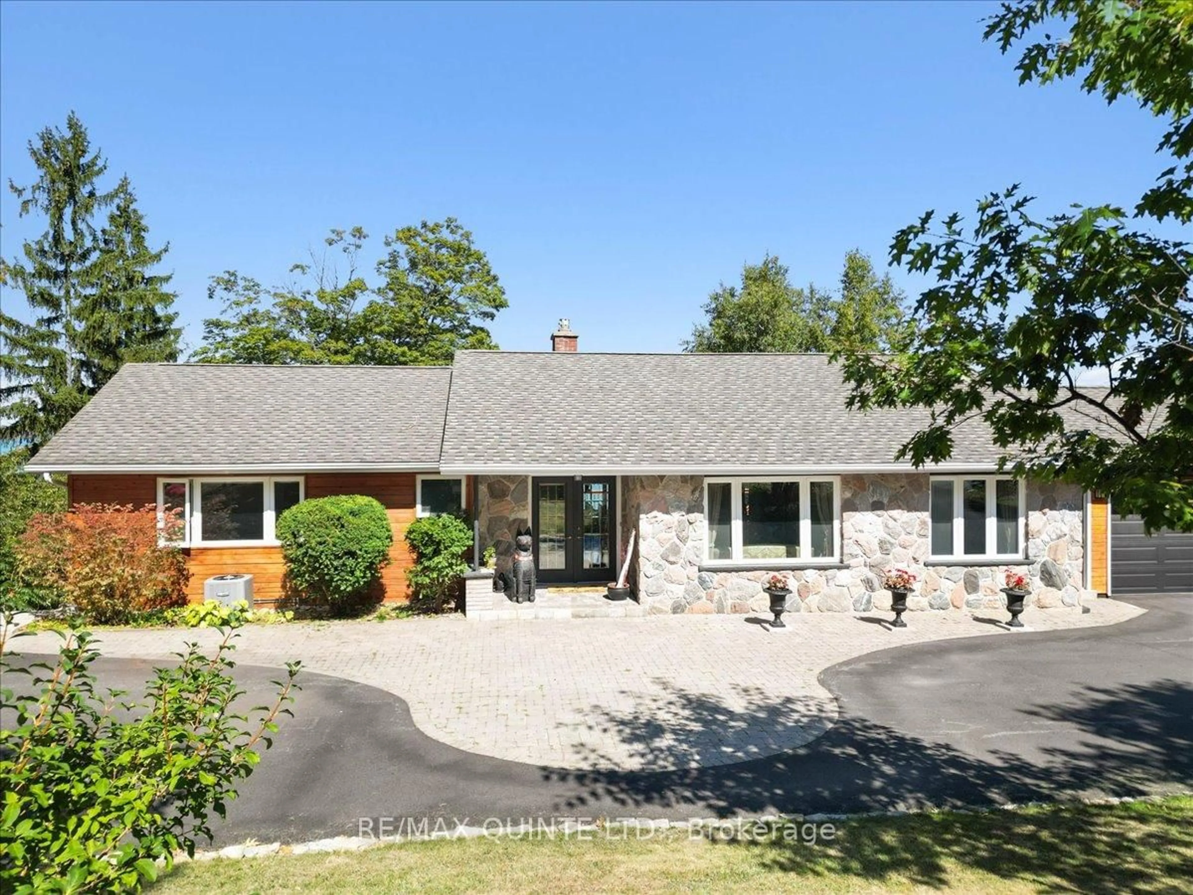 A pic from outside/outdoor area/front of a property/back of a property/a pic from drone, street for 11536 Loyalist Pkwy, Prince Edward County Ontario K0K 2T0