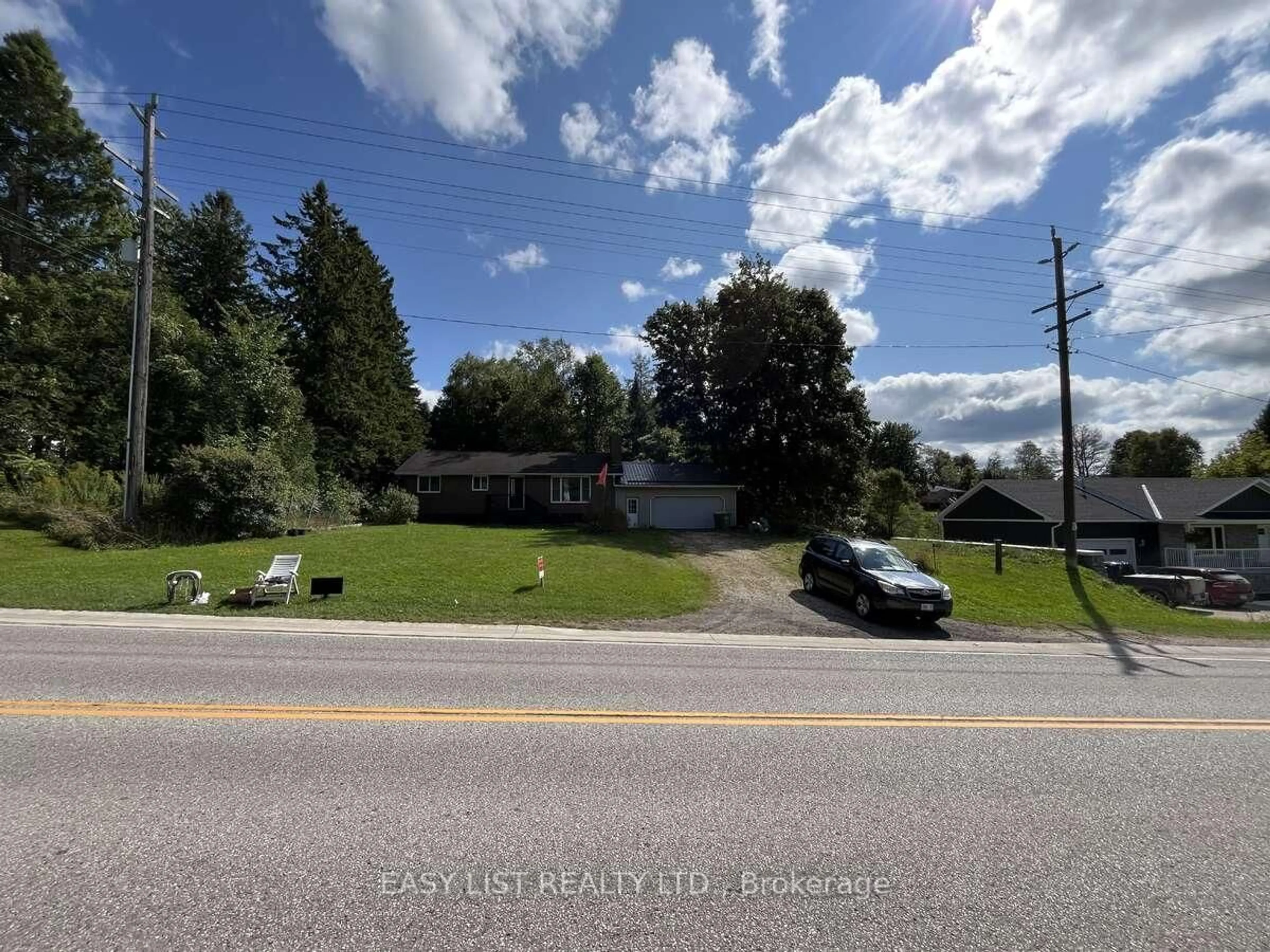 A pic from outside/outdoor area/front of a property/back of a property/a pic from drone, mountain view for 405014 Grey Road 4, Grey Highlands Ontario N0C 1K0