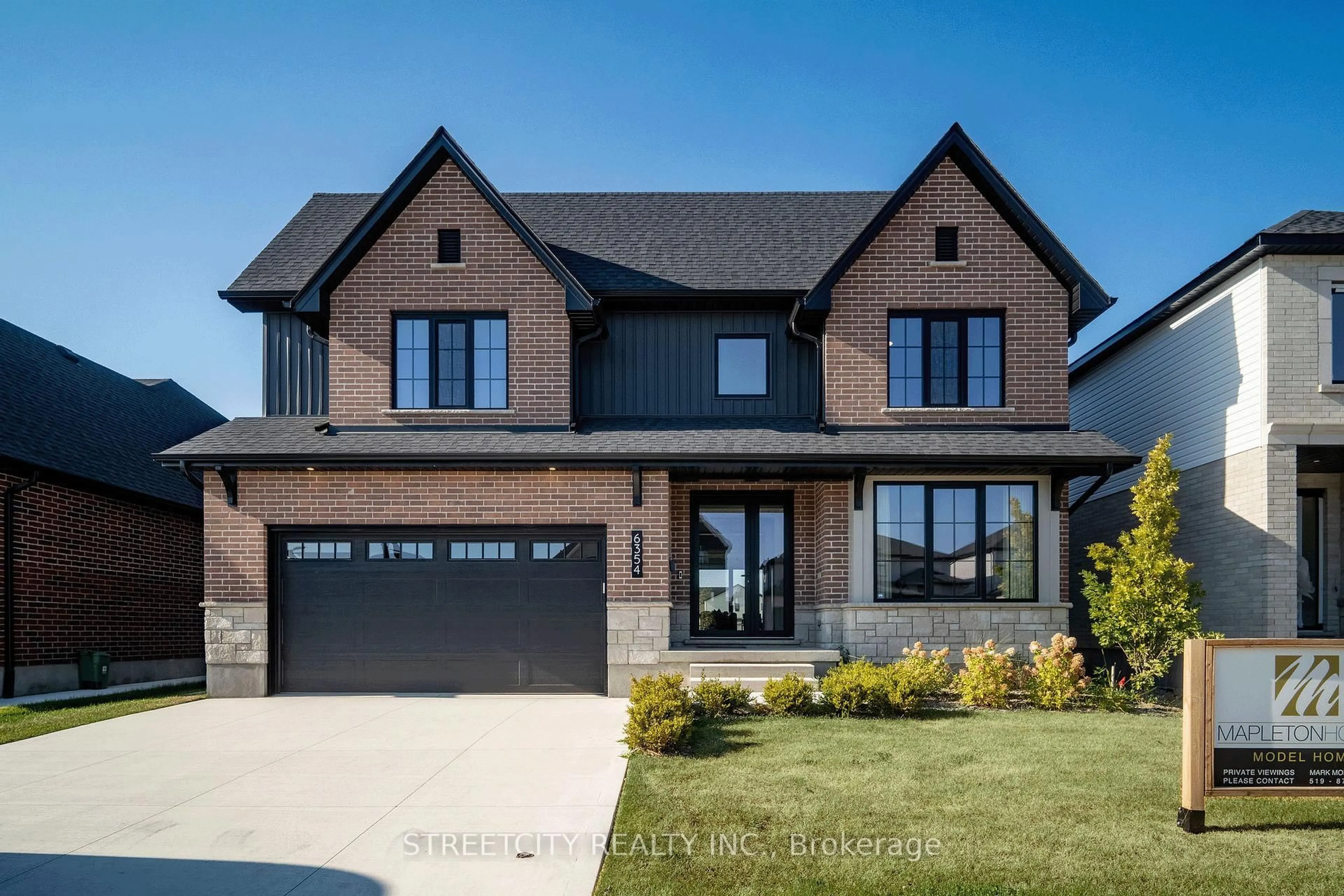 Home with brick exterior material, street for 6354 Old Garrison Blvd, London South Ontario N6P 0L4