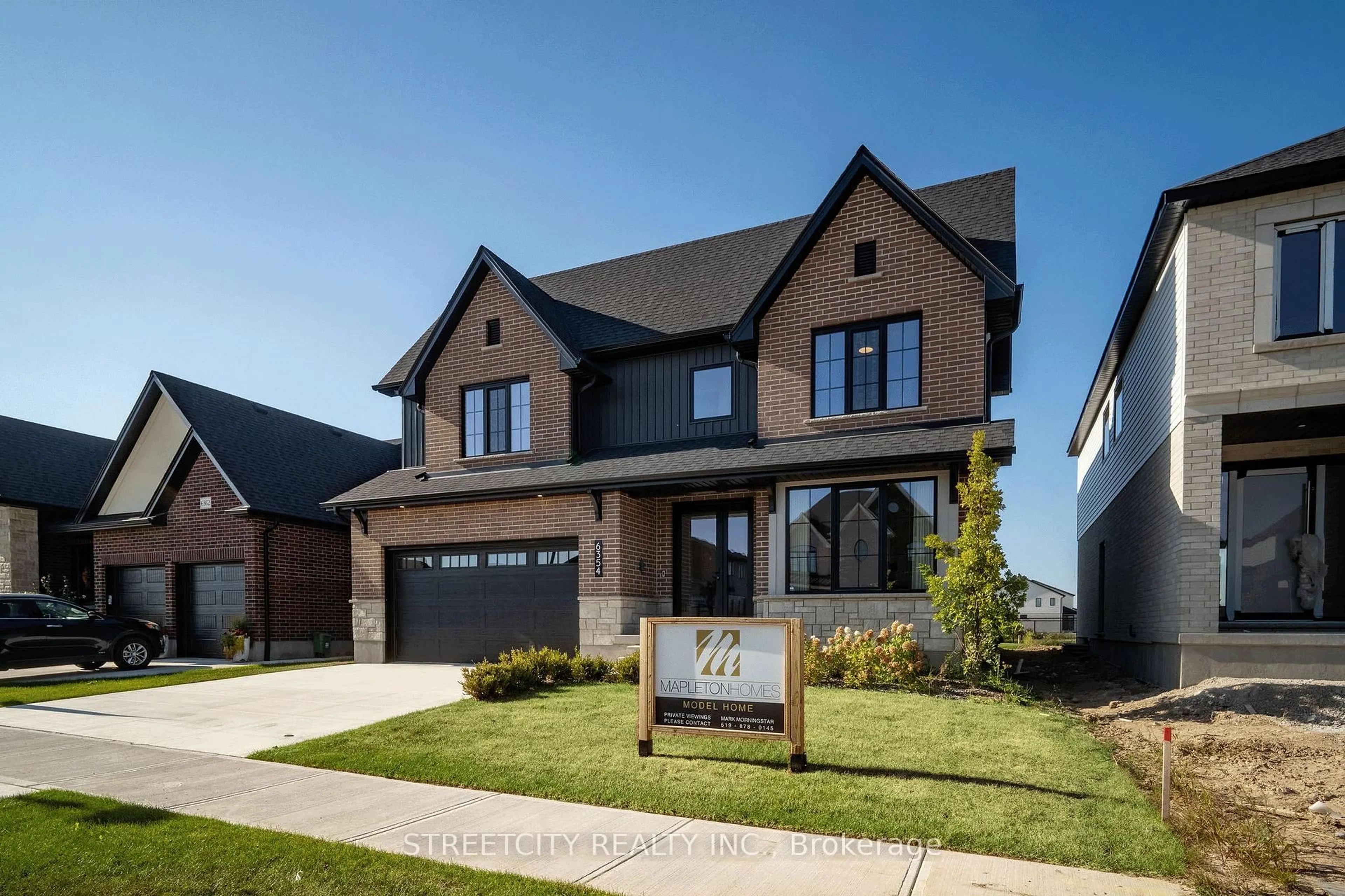 Home with brick exterior material, street for 6354 Old Garrison Blvd, London South Ontario N6P 0L4