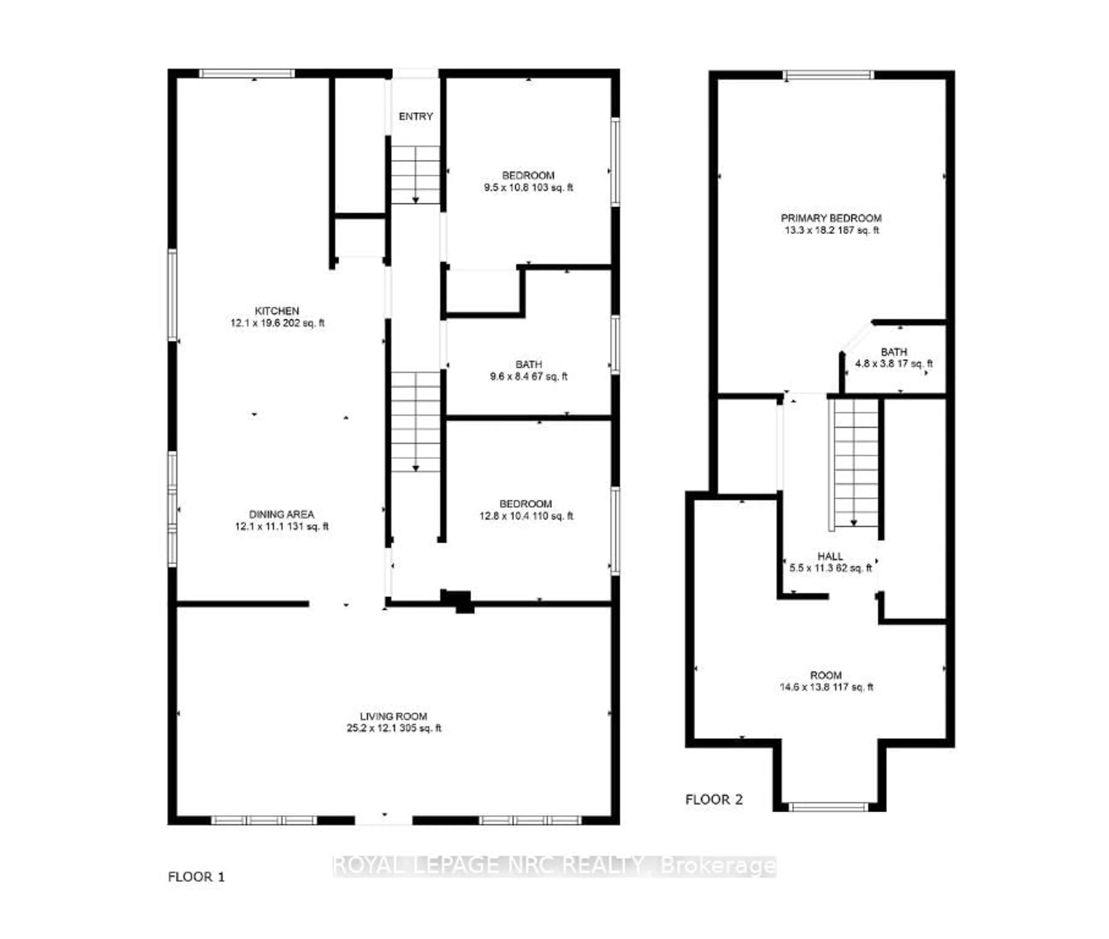 Floor plan for 6440 Crawford St, Niagara Falls Ontario L2E 5Z2
