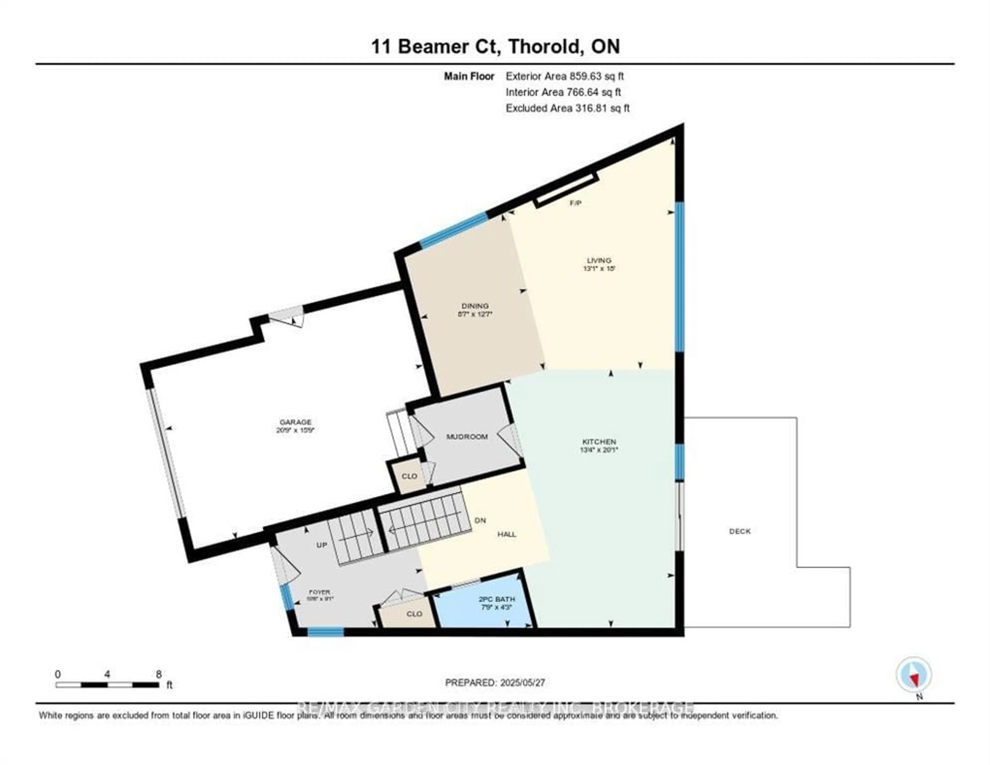 Floor plan for 11 Beamer Crt, Thorold Ontario L2V 3X7