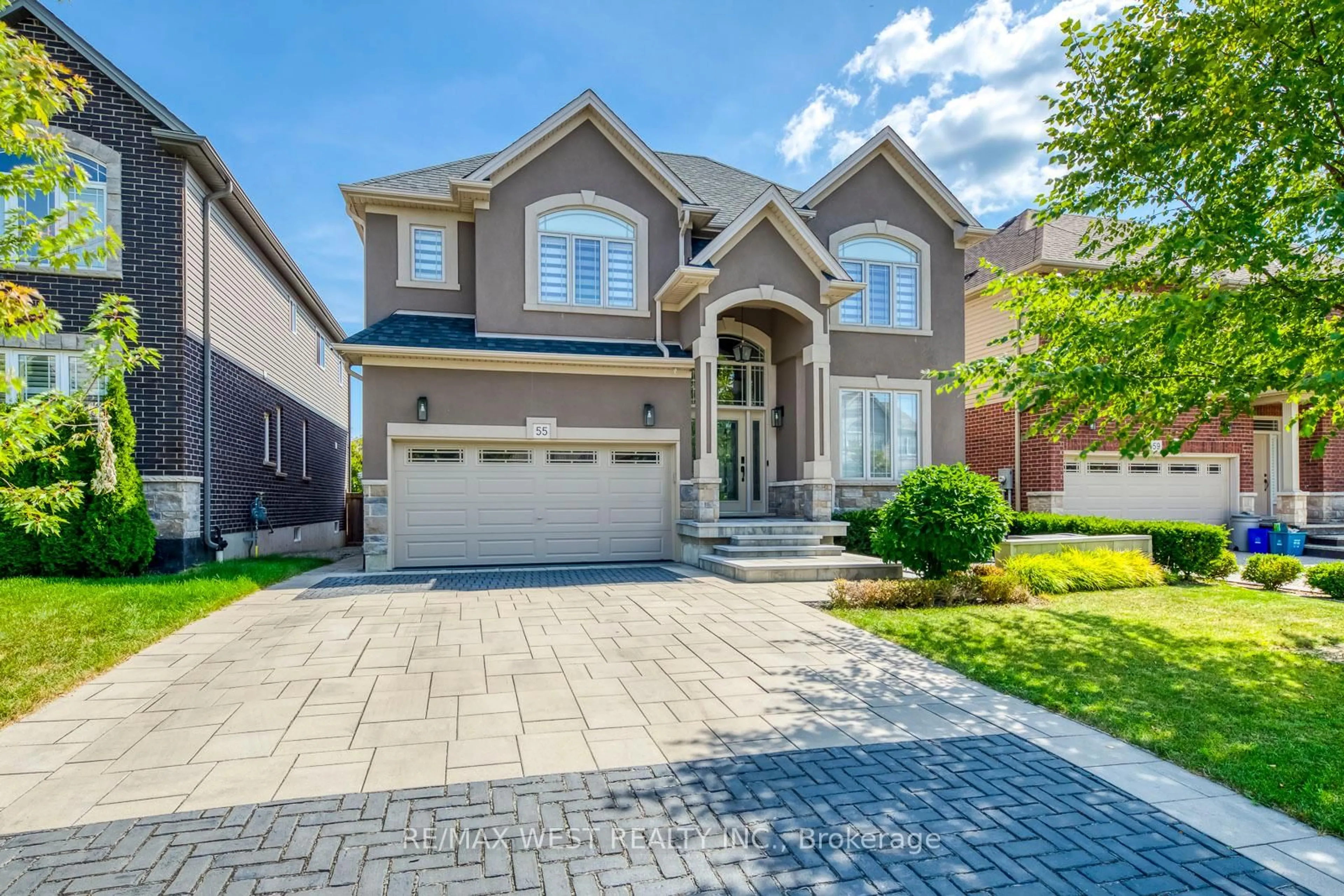 Home with brick exterior material, street for 55 Kaufman Dr, Hamilton Ontario L0R 1C0