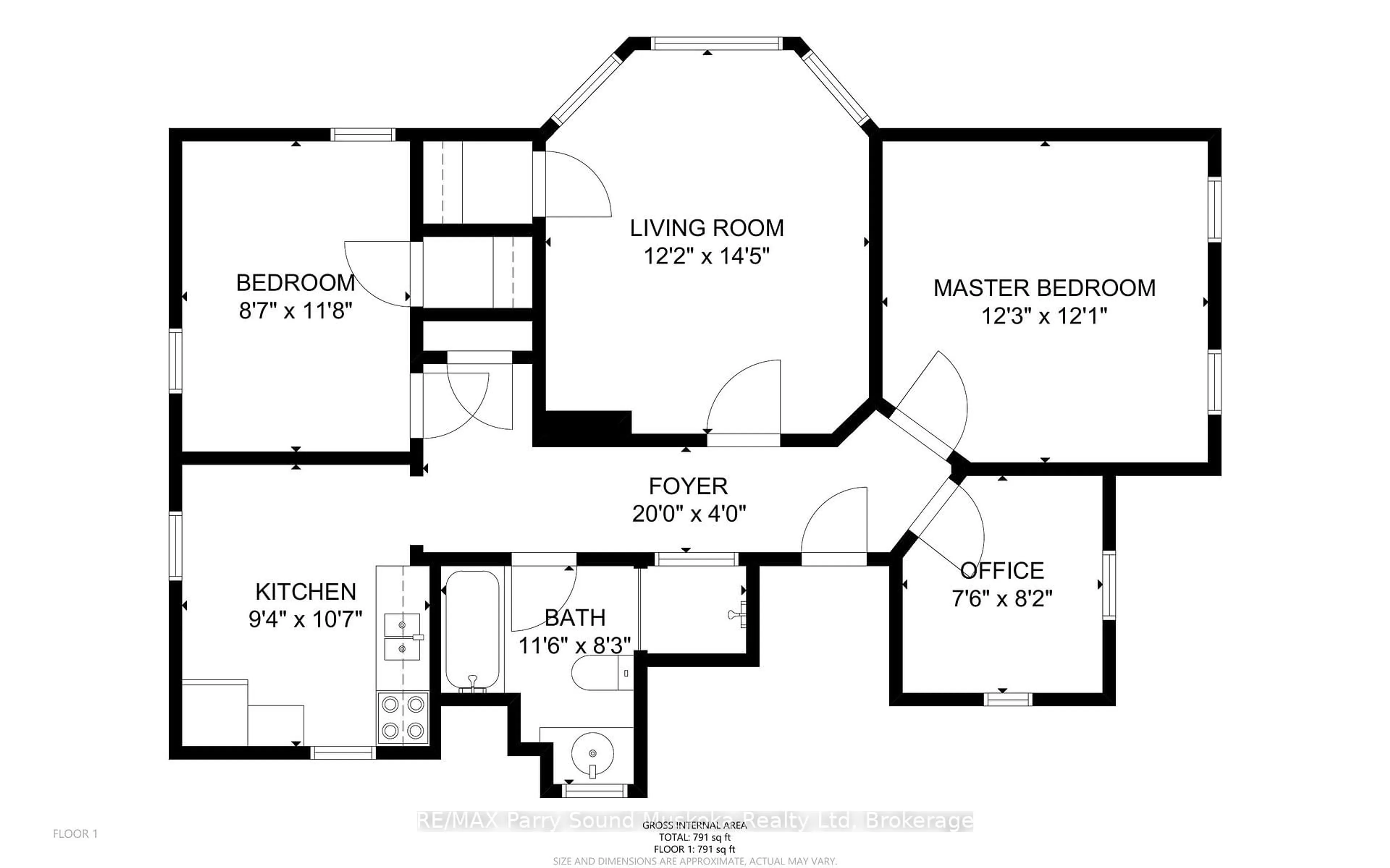 Floor plan for 97 James St, Parry Sound Ontario P2A 1T9