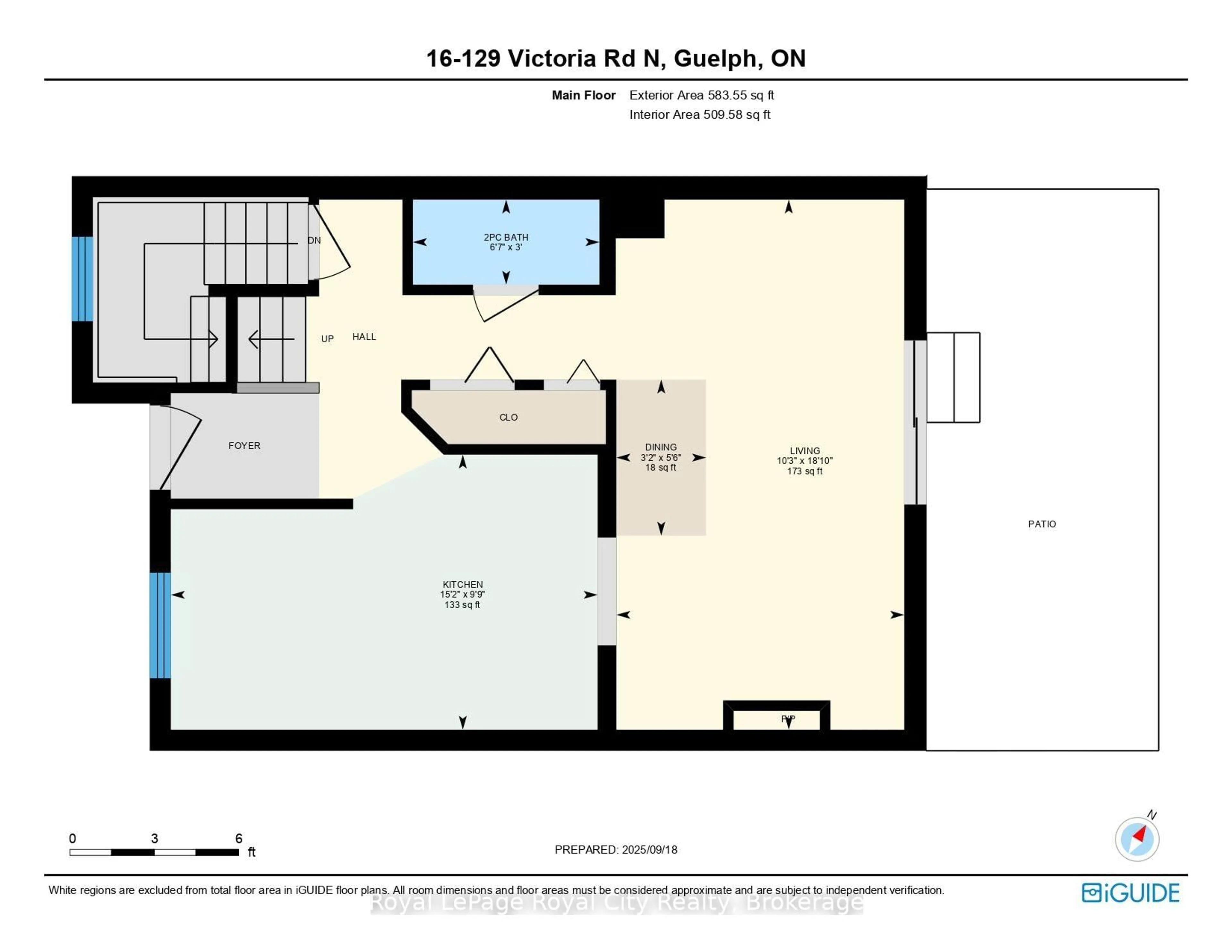 Floor plan for 129 Victoria Rd #16, Guelph Ontario N1E 6V3