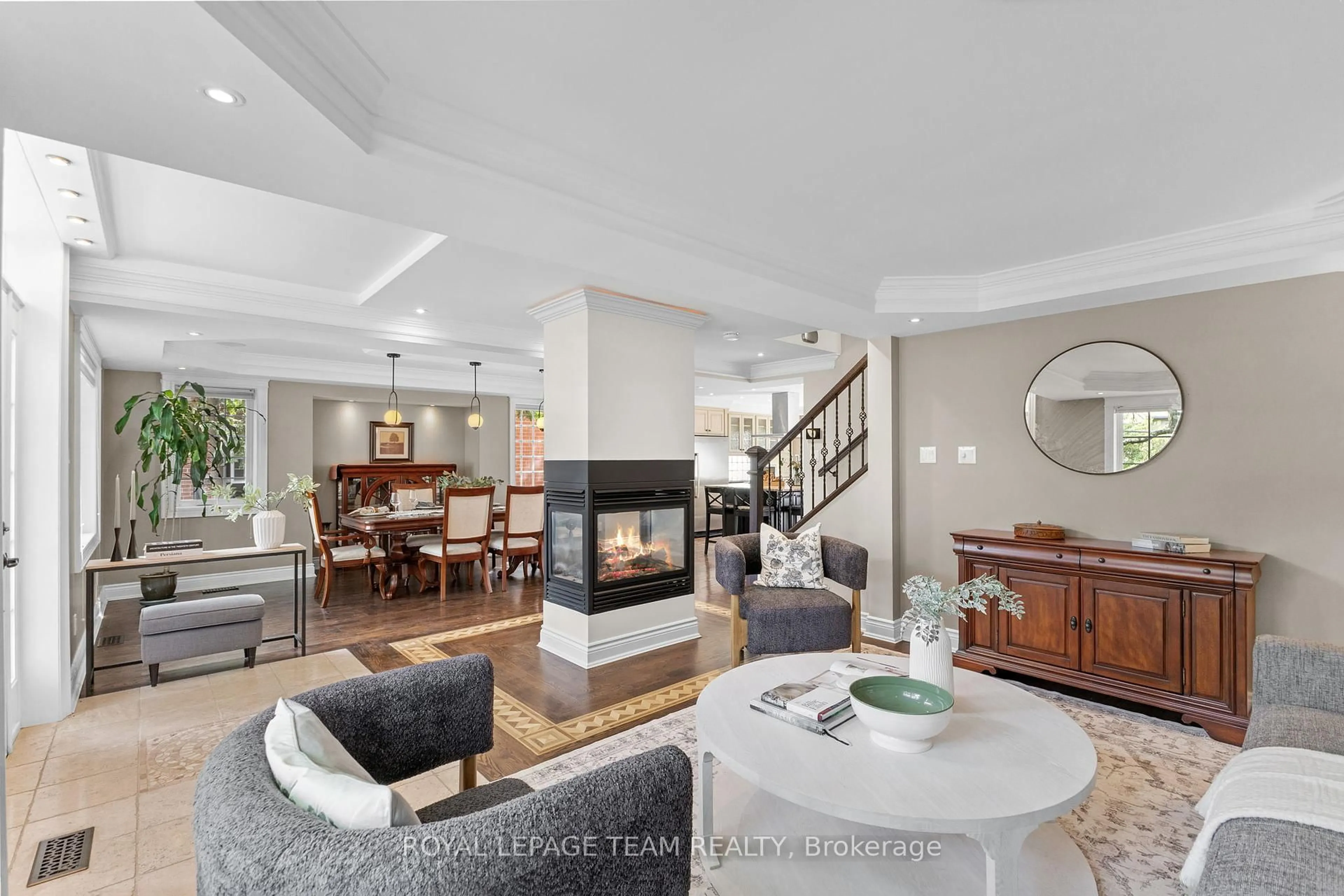 Living room with furniture, ceramic/tile floor for 524 Broadview Ave, Ottawa Ontario K2A 2L4