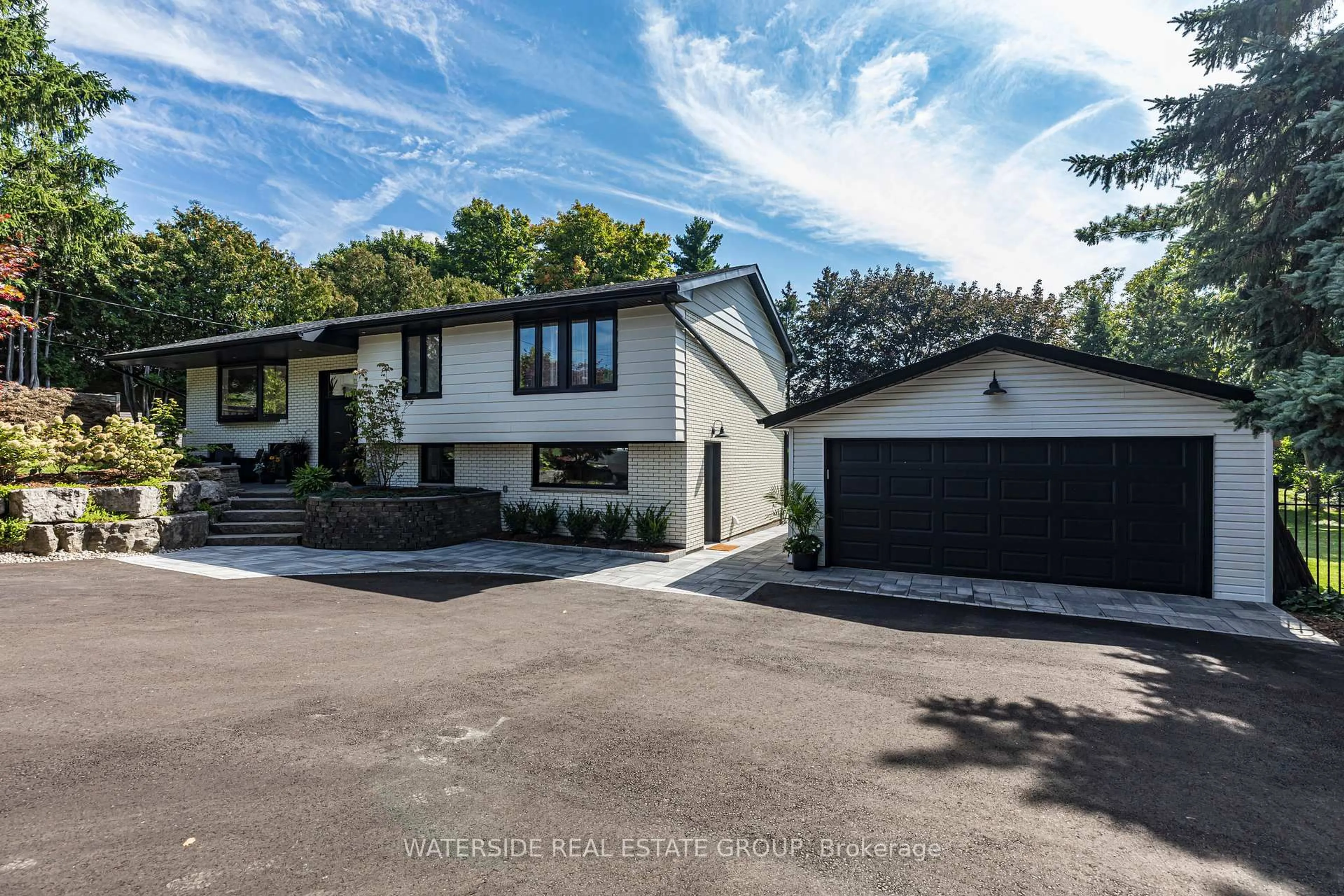 A pic from outside/outdoor area/front of a property/back of a property/a pic from drone, street for 113 Hwy 8 Highway, Hamilton Ontario L9H 4V7
