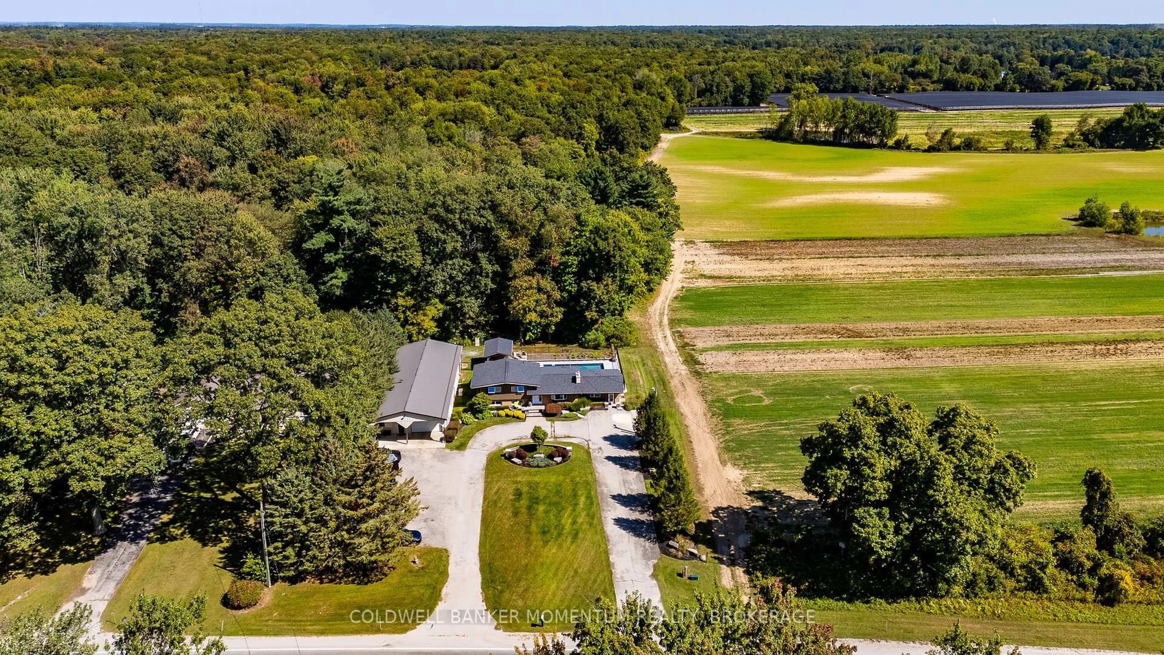 A pic from outside/outdoor area/front of a property/back of a property/a pic from drone, water/lake/river/ocean view for 1750 Turkey Point Rd, Norfolk Ontario N3Y 4J9