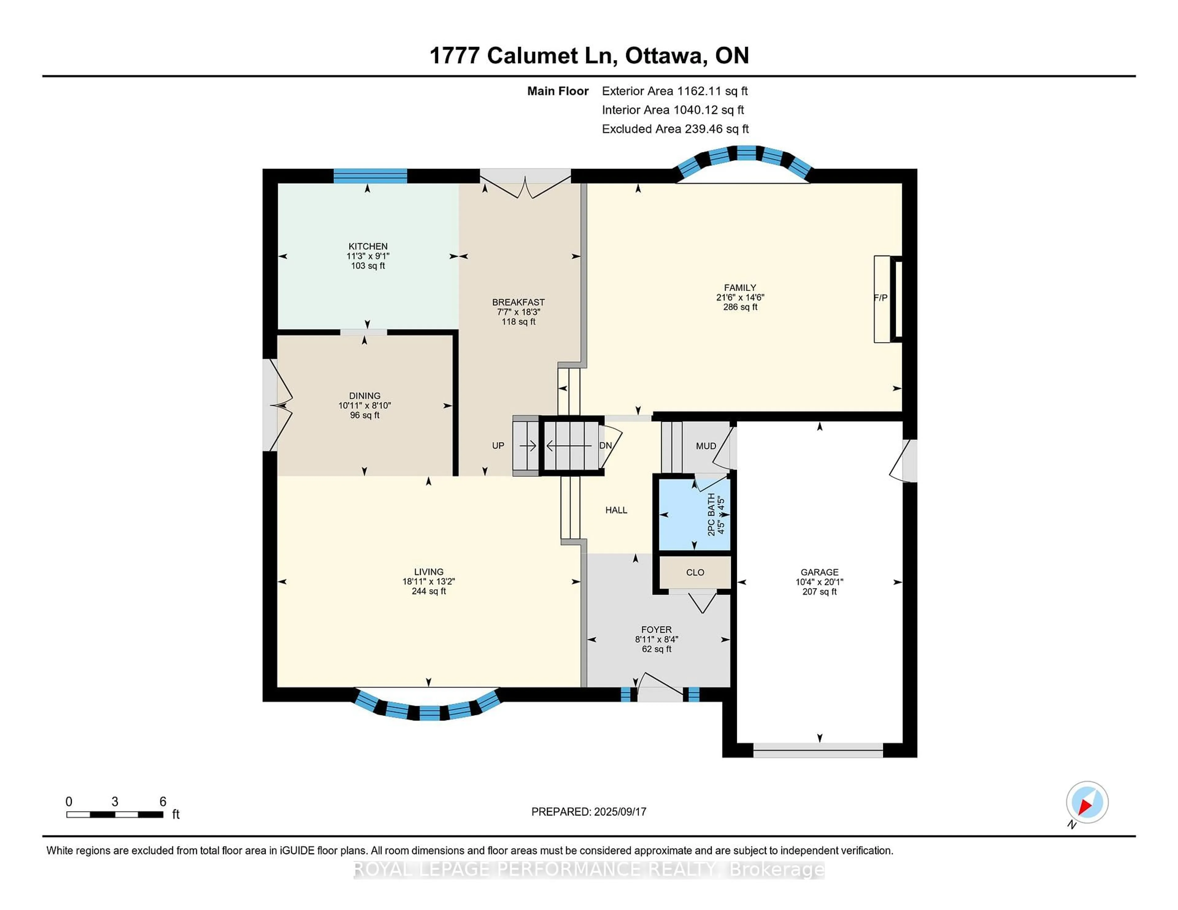 Floor plan for 1777 Calumet Lane, Ottawa Ontario K1C 1W1