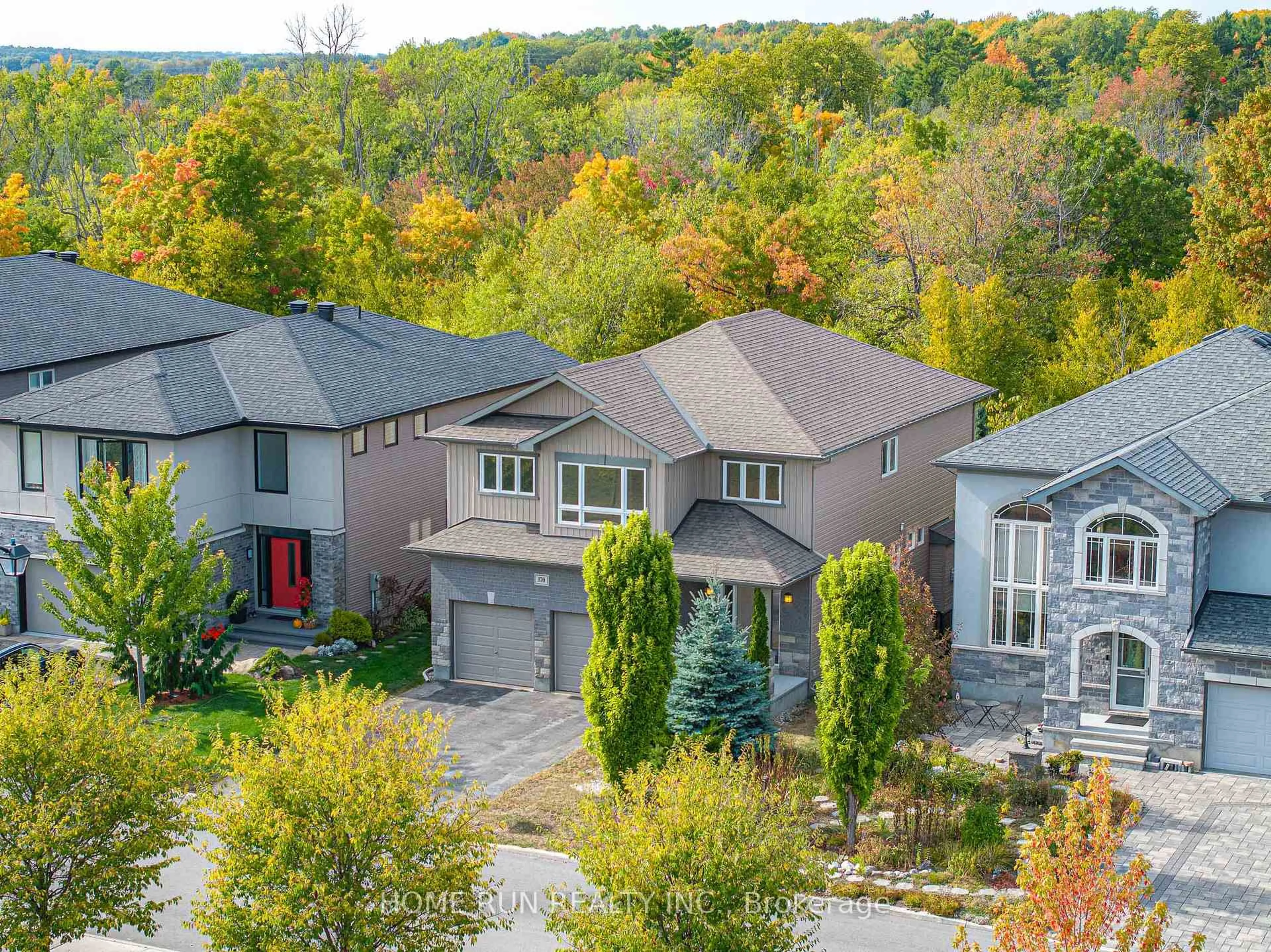 A pic from outside/outdoor area/front of a property/back of a property/a pic from drone, mountain view for 170 Escarpment Cres, Kanata Ontario K2T 0L7