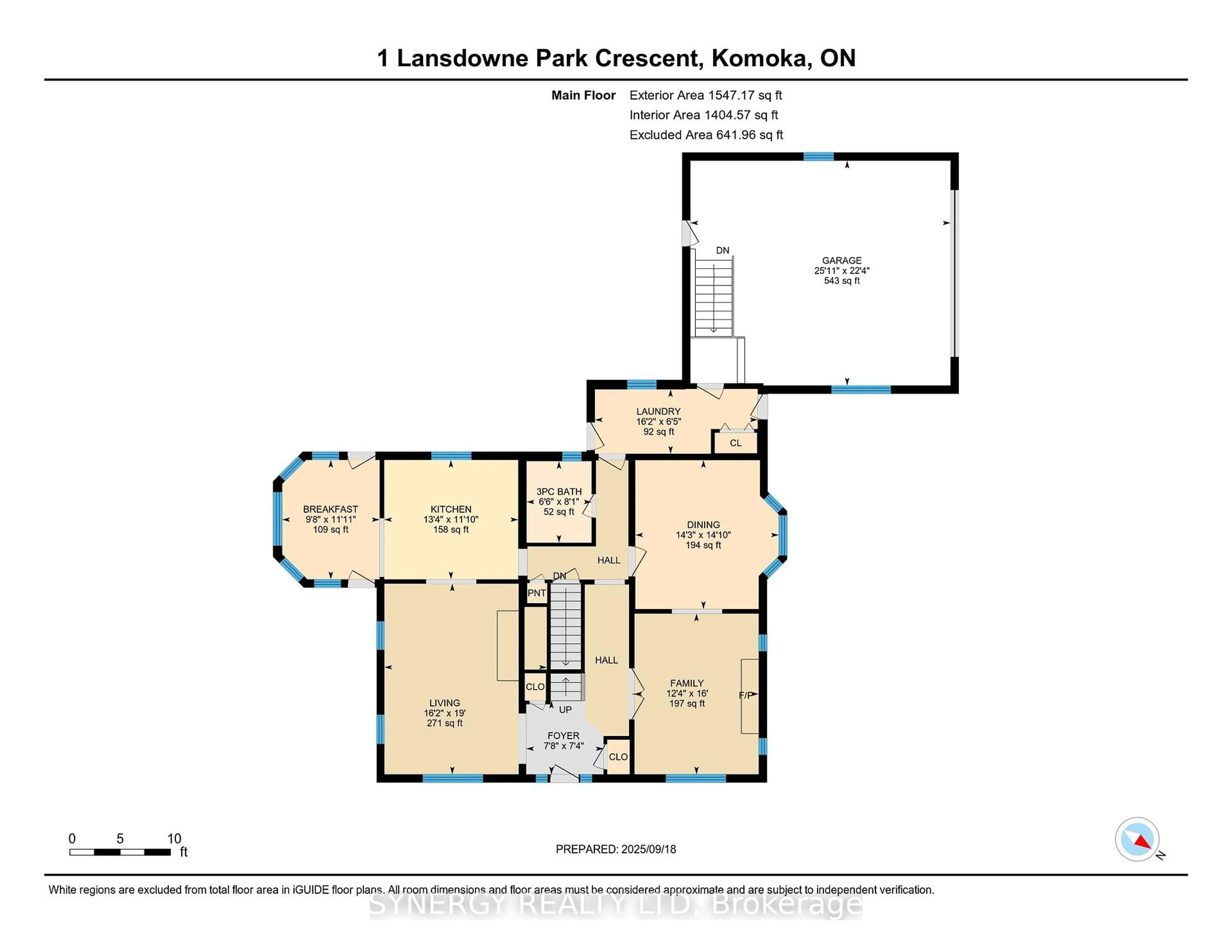 Floor plan for 1 lansdowne park Cres, Middlesex Centre Ontario N0L 1R0