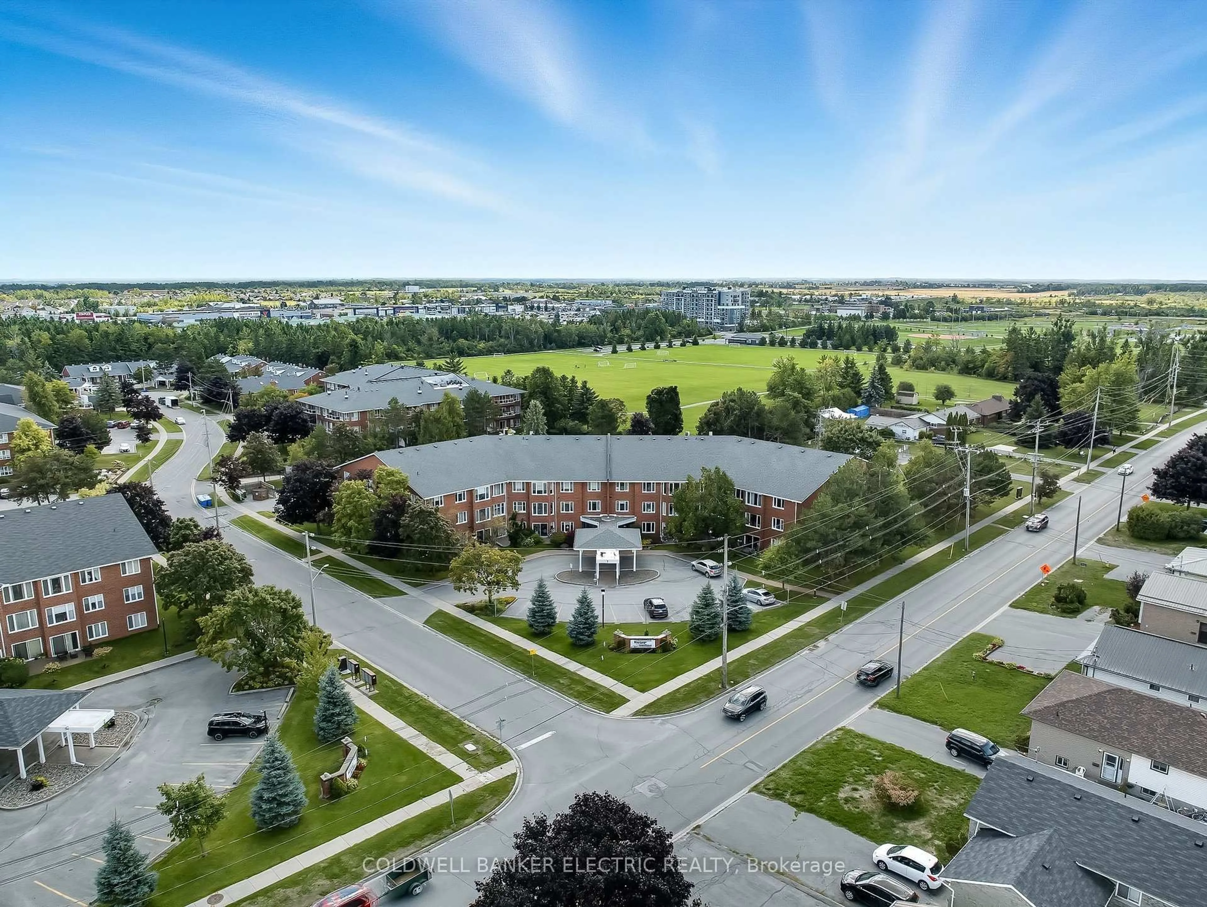 A pic from outside/outdoor area/front of a property/back of a property/a pic from drone, city buildings view from balcony for 1 Heritage Way #301, Kawartha Lakes Ontario K9V 5P9