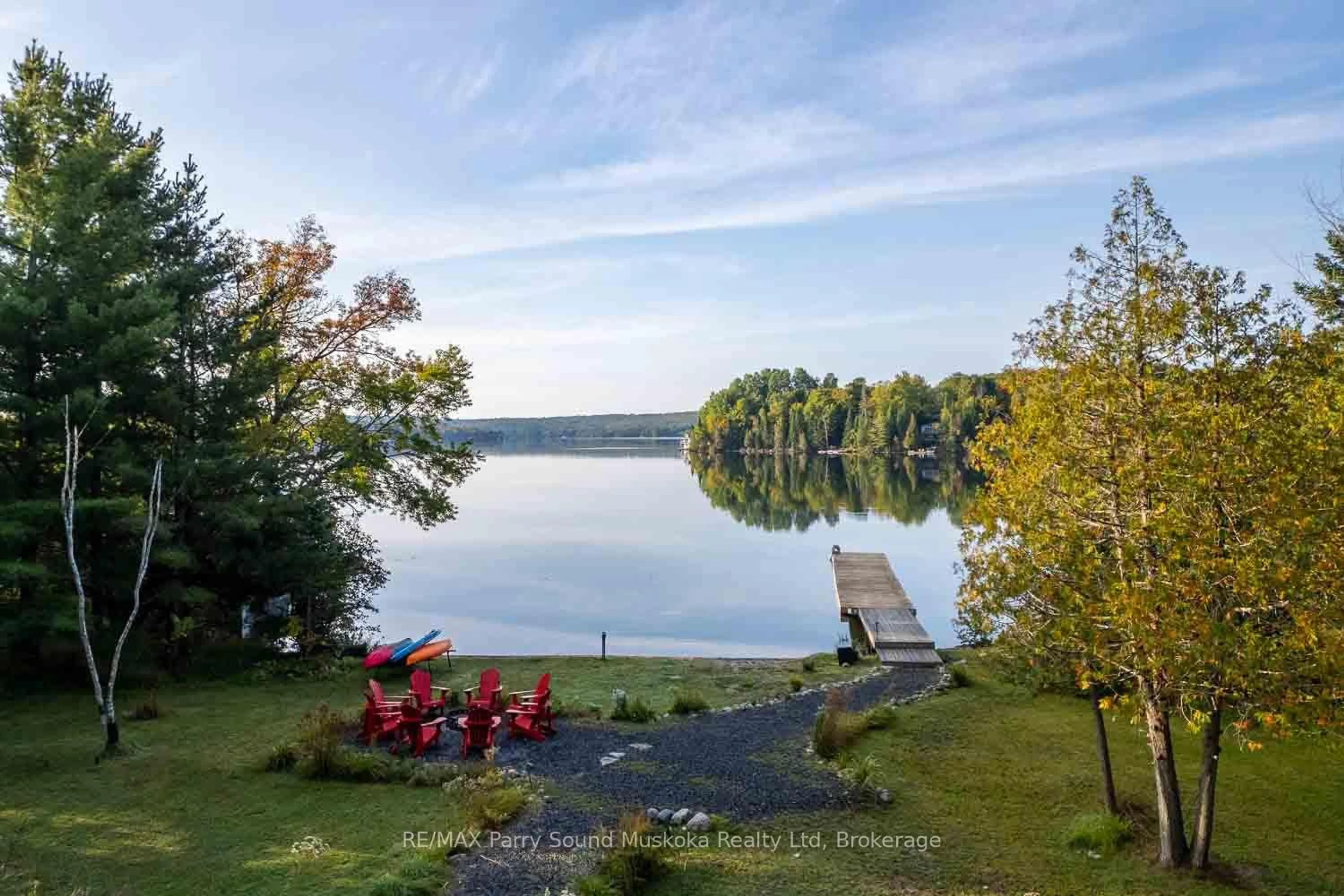 Patio, water/lake/river/ocean view for 1075 Sawmill Lane, Lake of Bays Ontario P1H 2J6