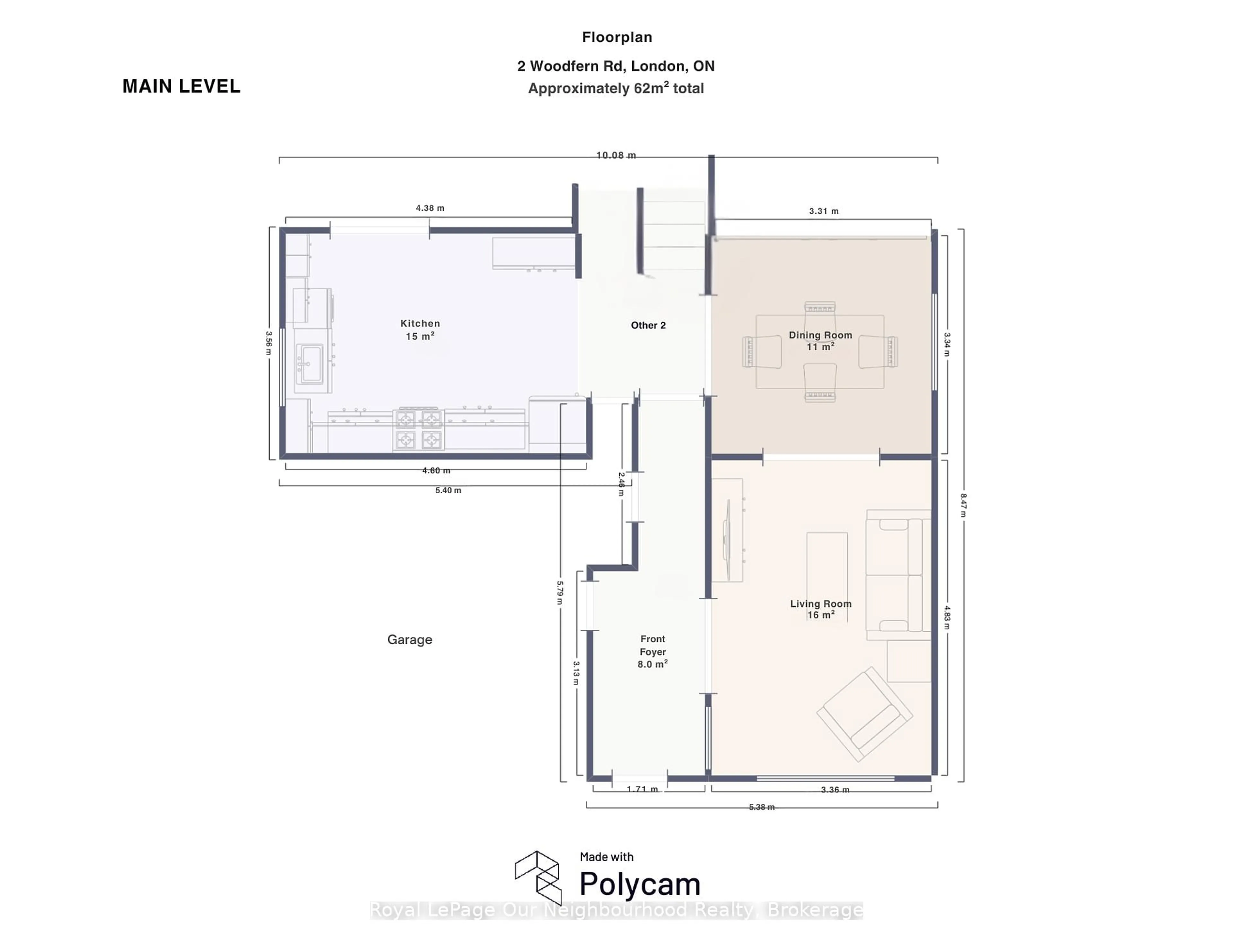 Floor plan for 2 Woodfern Rd, London East Ontario N5W 5X7