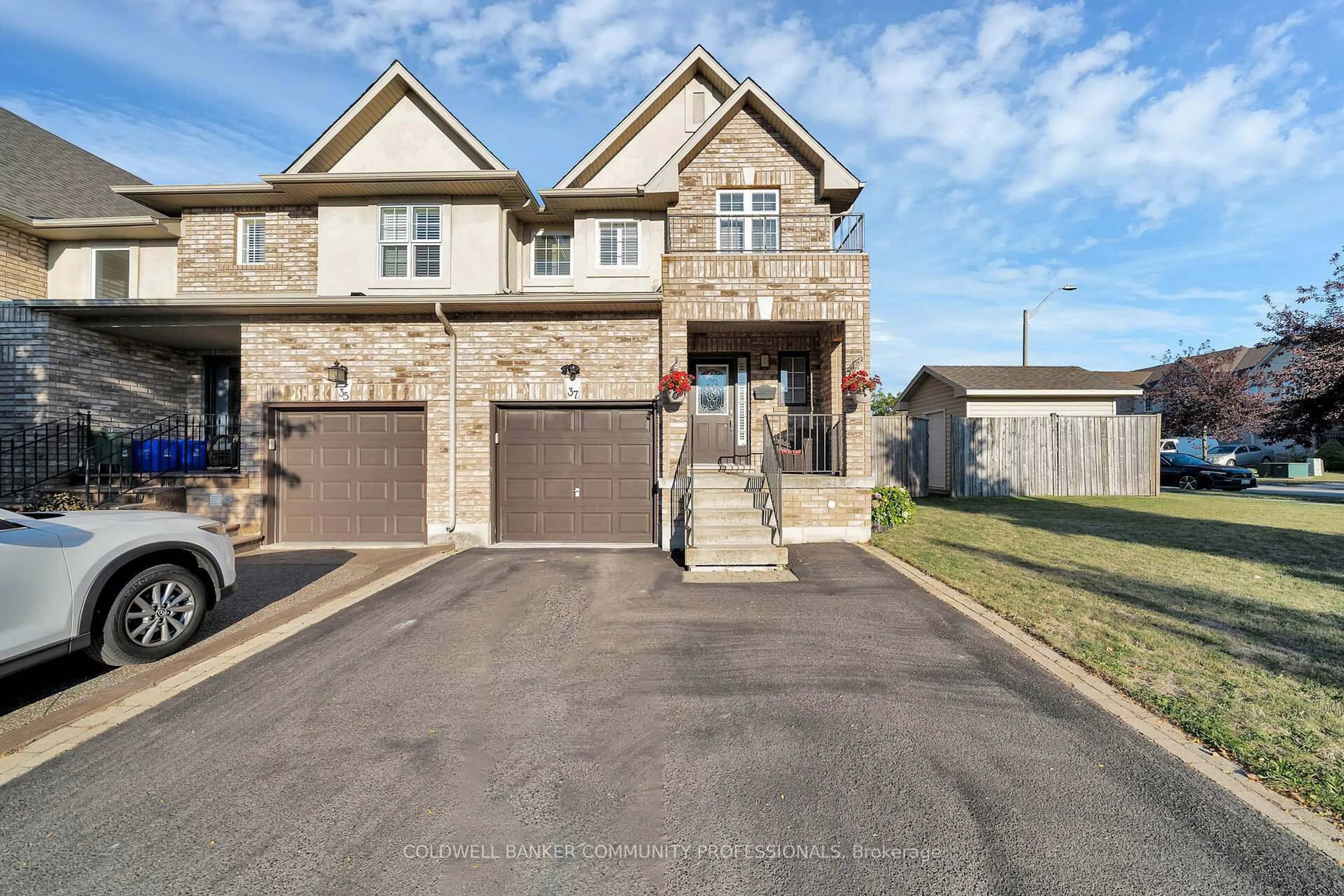Home with brick exterior material, street for 37 Meadow Wood Cres, Hamilton Ontario L8J 3Z7