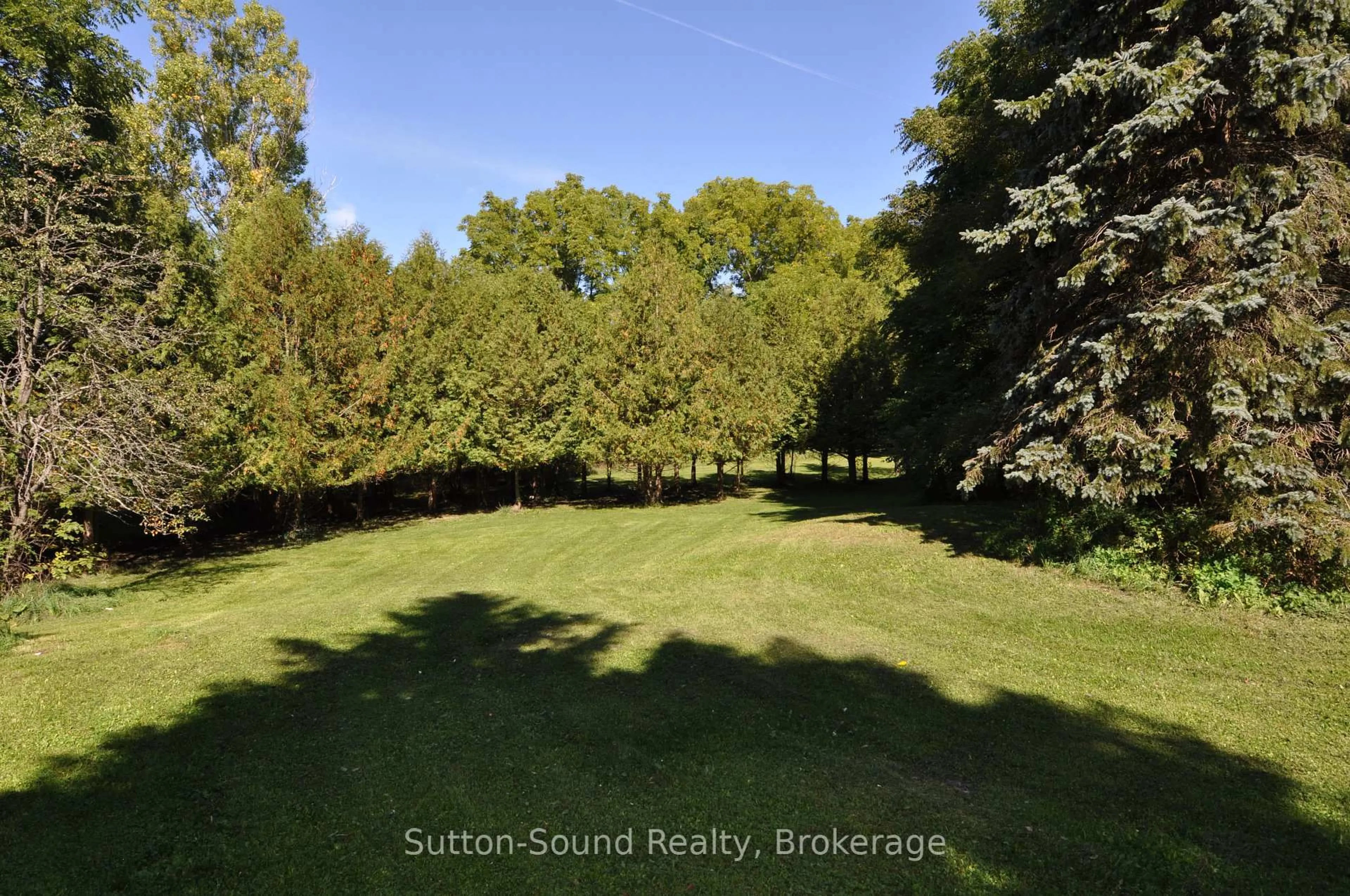 A pic from outside/outdoor area/front of a property/back of a property/a pic from drone, forest/trees view for 750816 Girl Guide Rd, Georgian Bluffs Ontario N4K 5N7