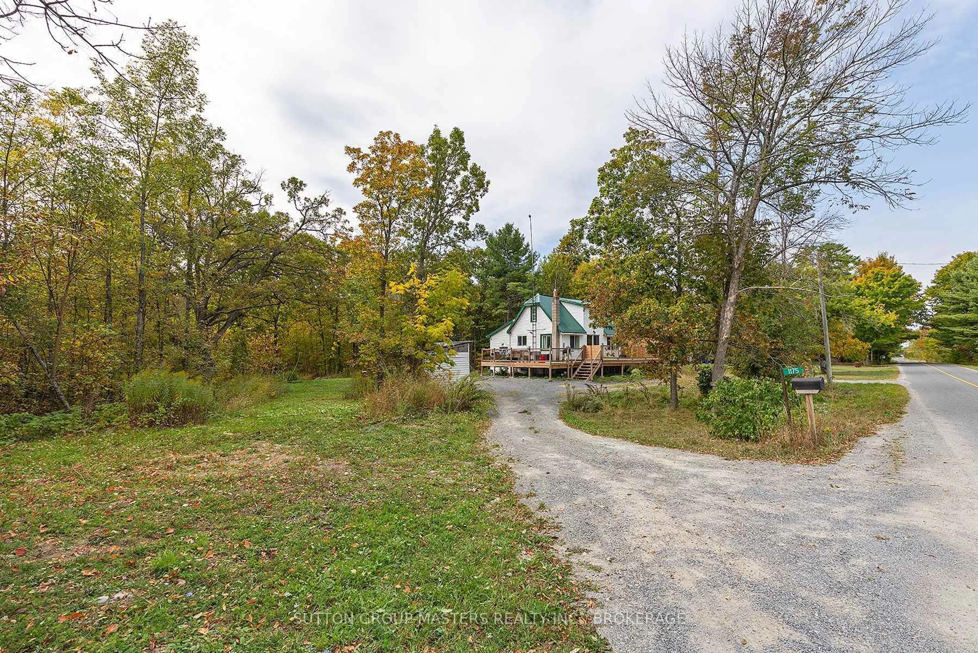 A pic from outside/outdoor area/front of a property/back of a property/a pic from drone, forest/trees view for 1175 Ritchie Rd, Perth Road Ontario K0H 2L0