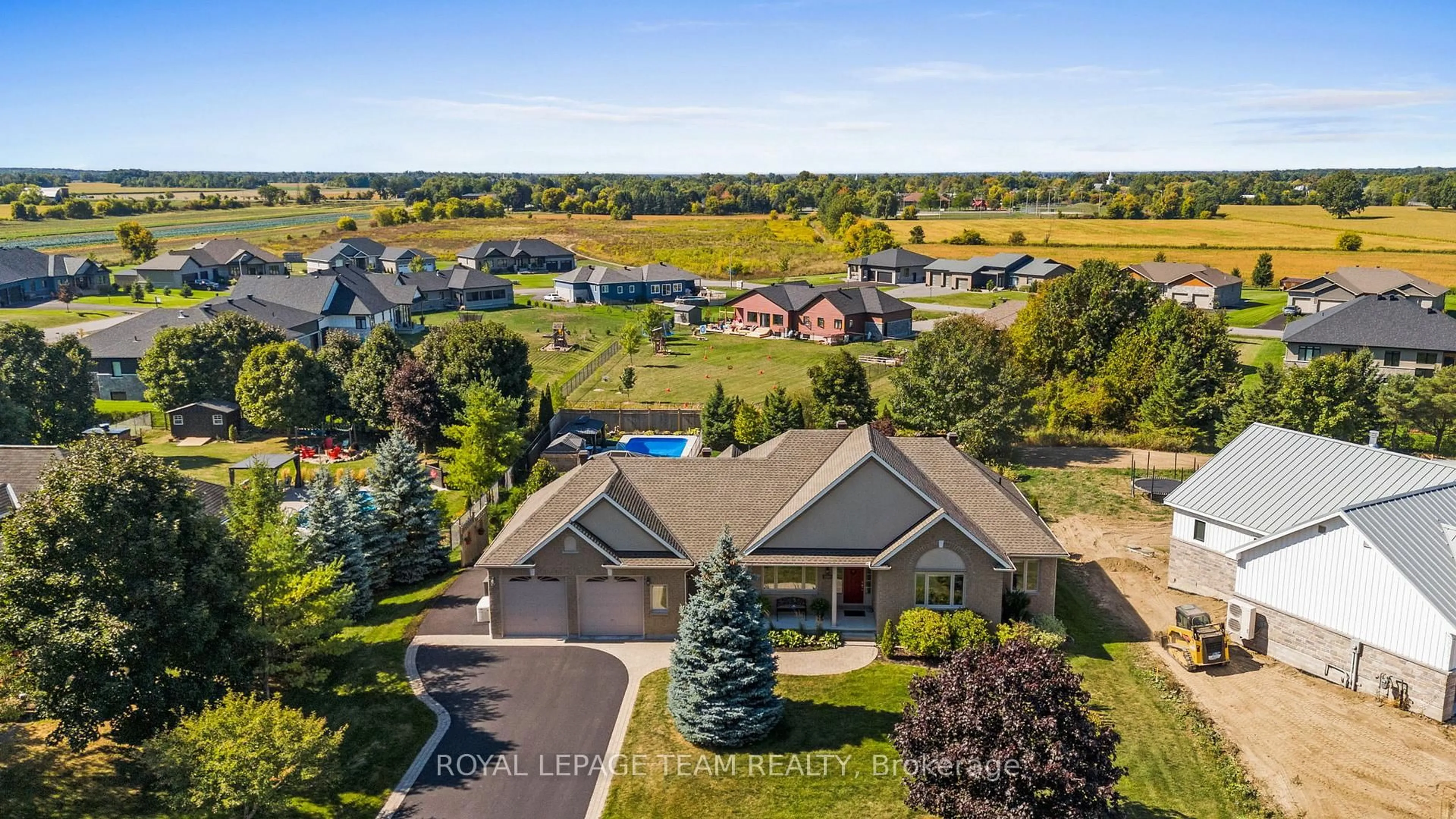 A pic from outside/outdoor area/front of a property/back of a property/a pic from drone, water/lake/river/ocean view for 2193 Trailwood Dr, North Gower Ontario K0A 2T0