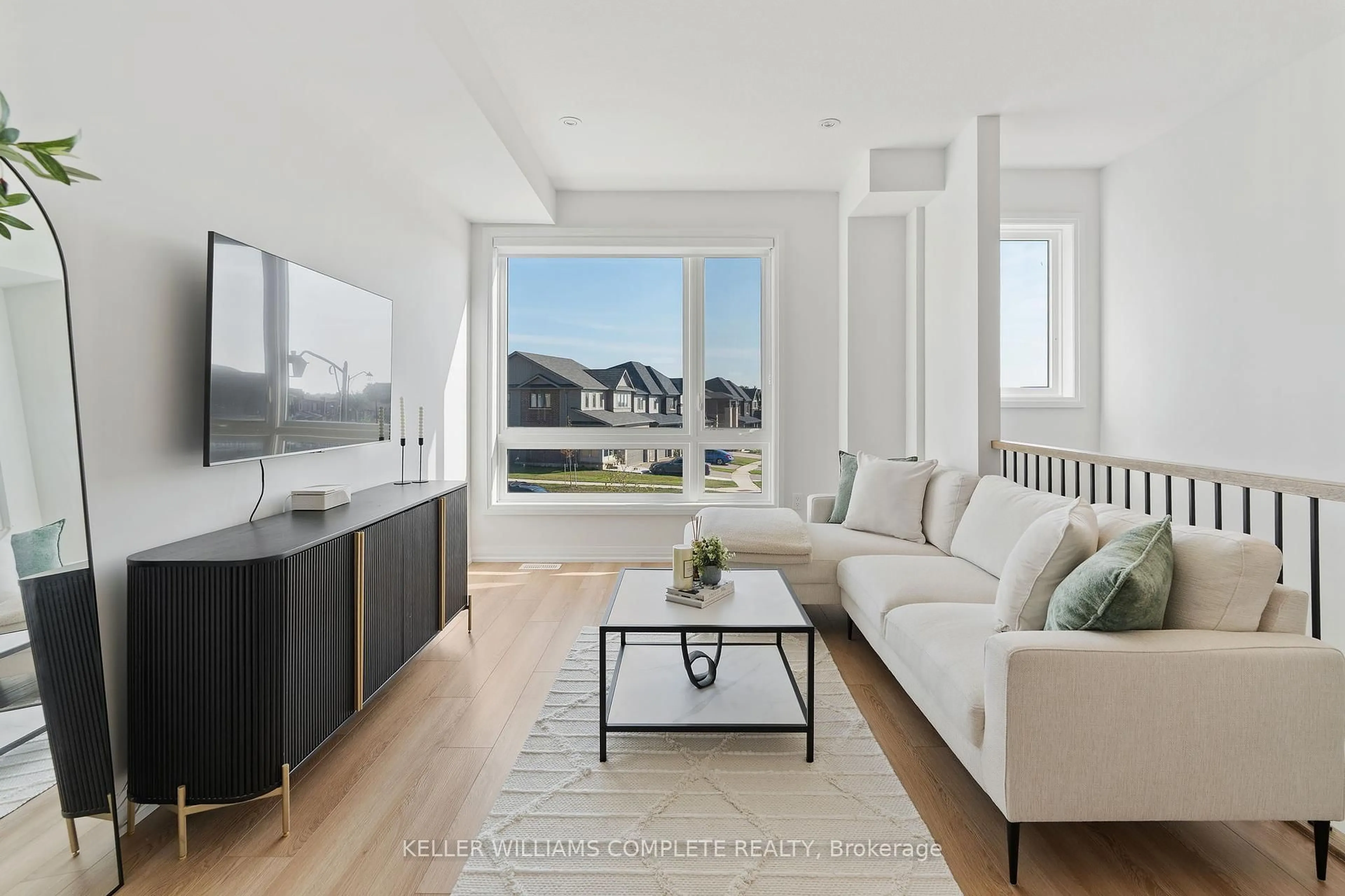 Living room with furniture, unknown for 55 TOM BROWN Dr #61, Brant Ontario N3L 0N5