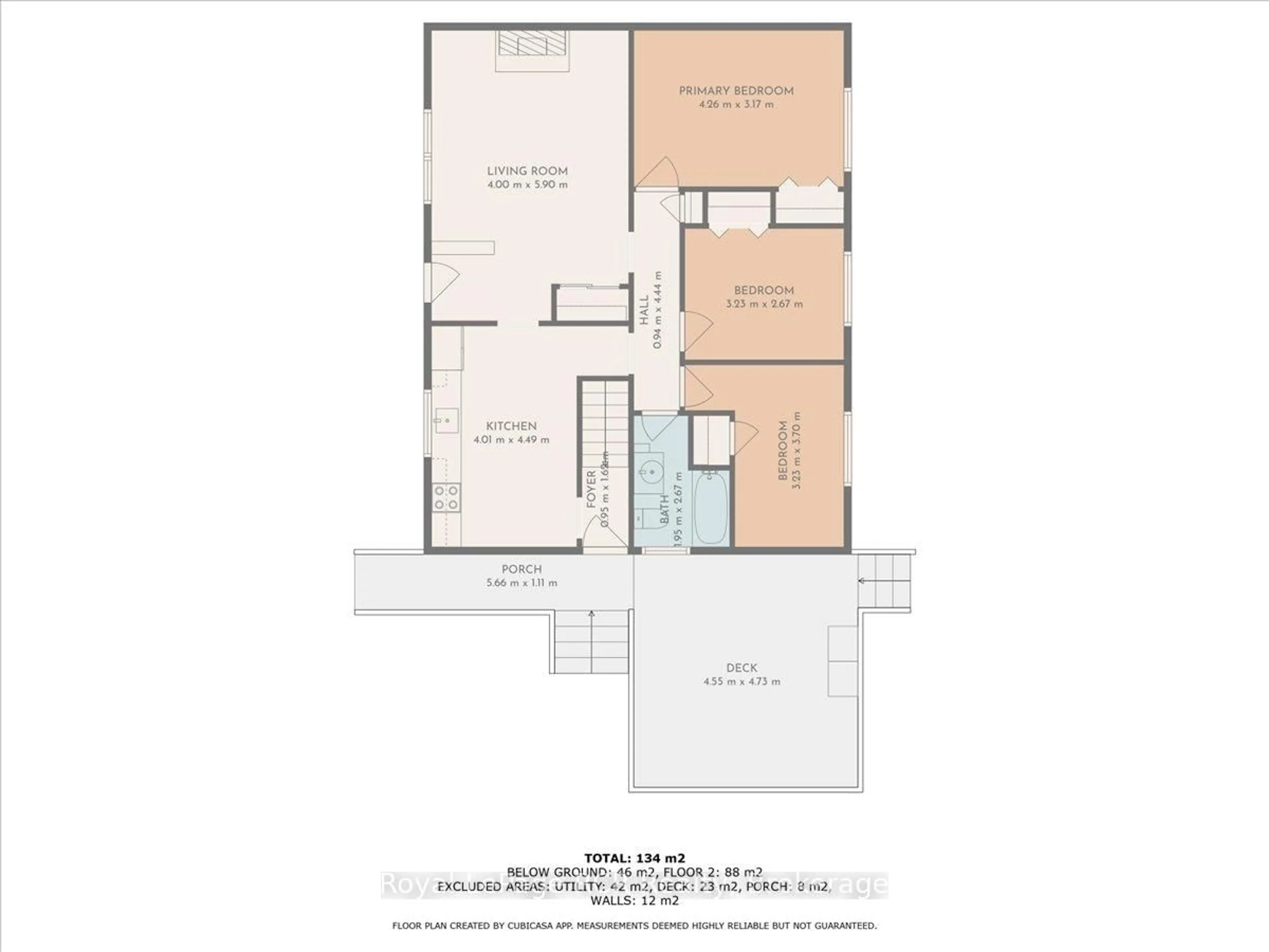 Floor plan for 400 3rd St, Hanover Ontario N4N 1B3