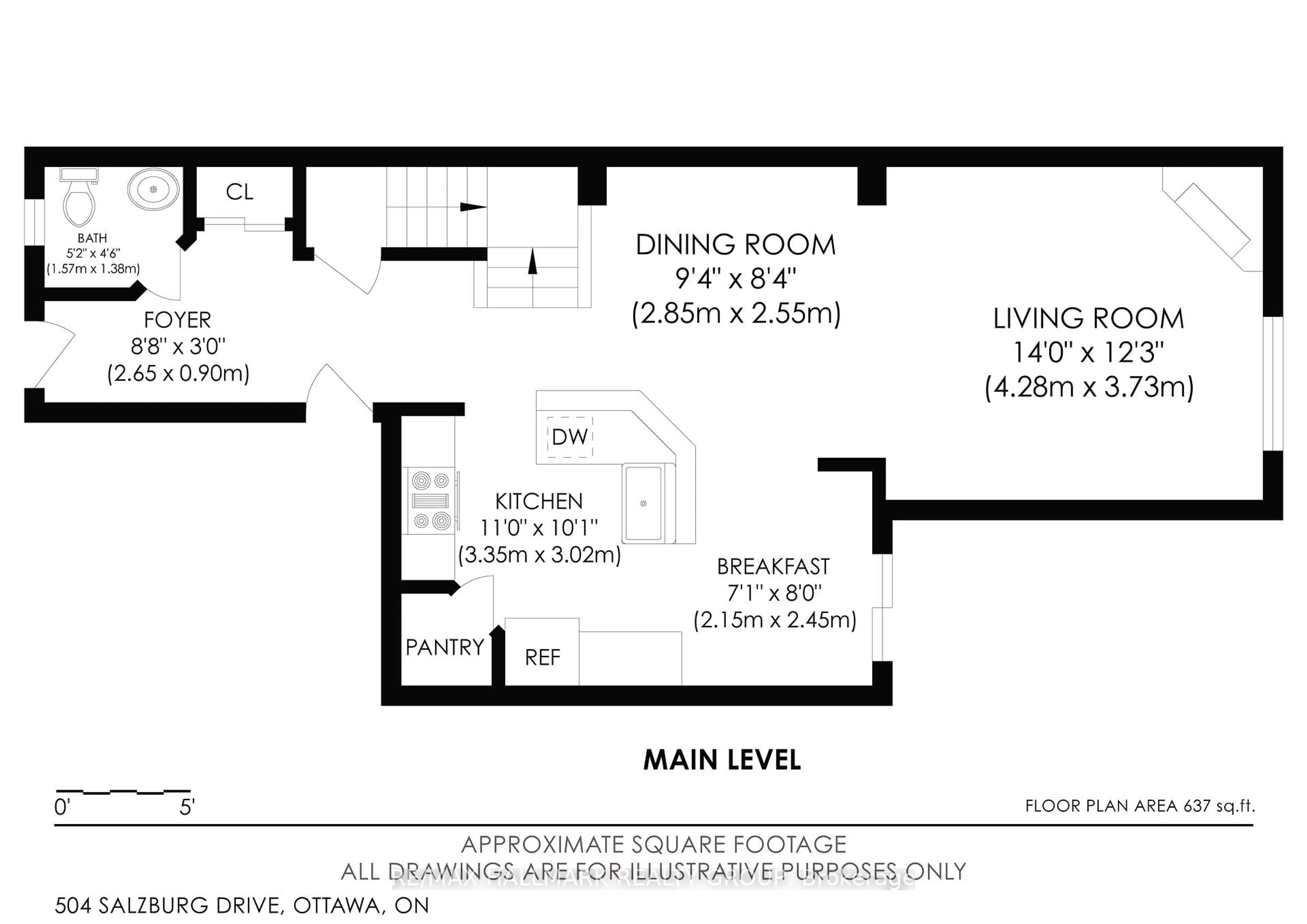 Floor plan for 504 Salzburg Dr, Orleans Ontario K4A 0C6