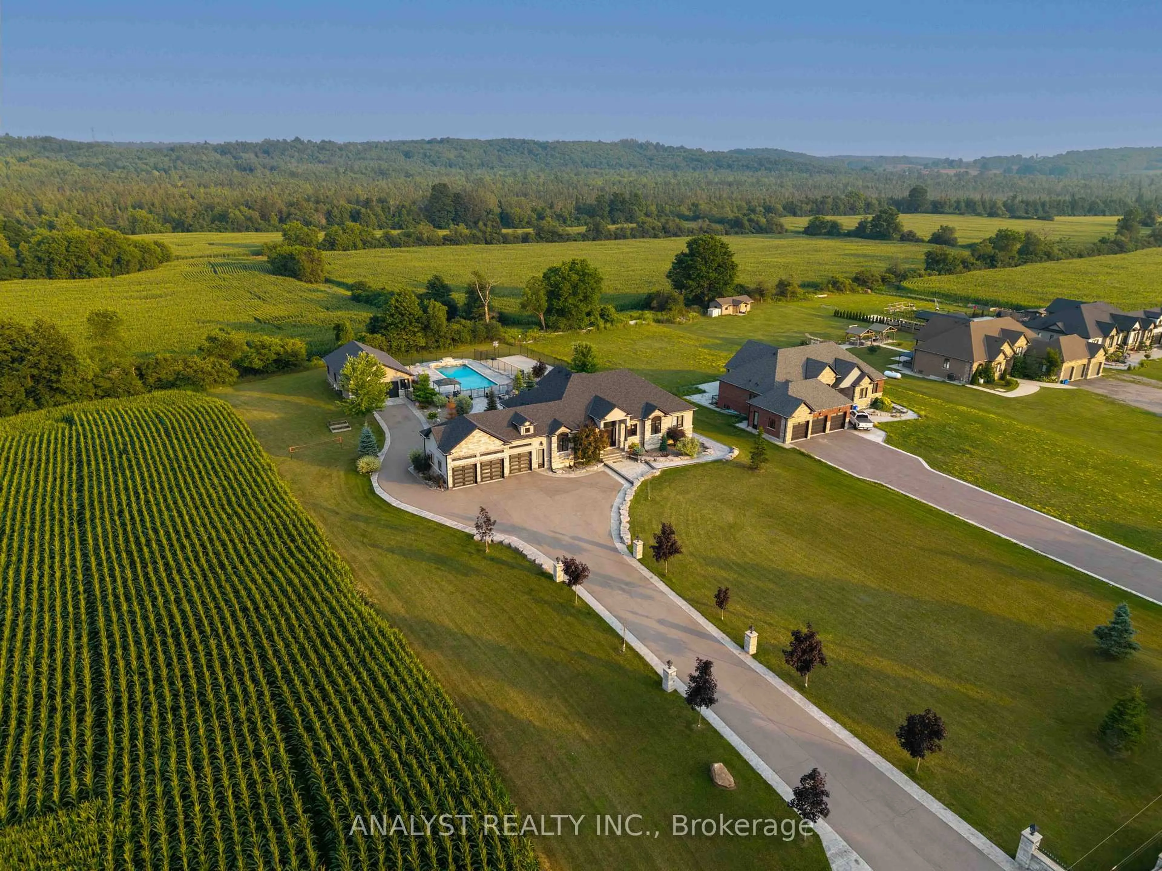 A pic from outside/outdoor area/front of a property/back of a property/a pic from drone, mountain view for 9383 Wellington Road 124, Erin Ontario N0B 1T0