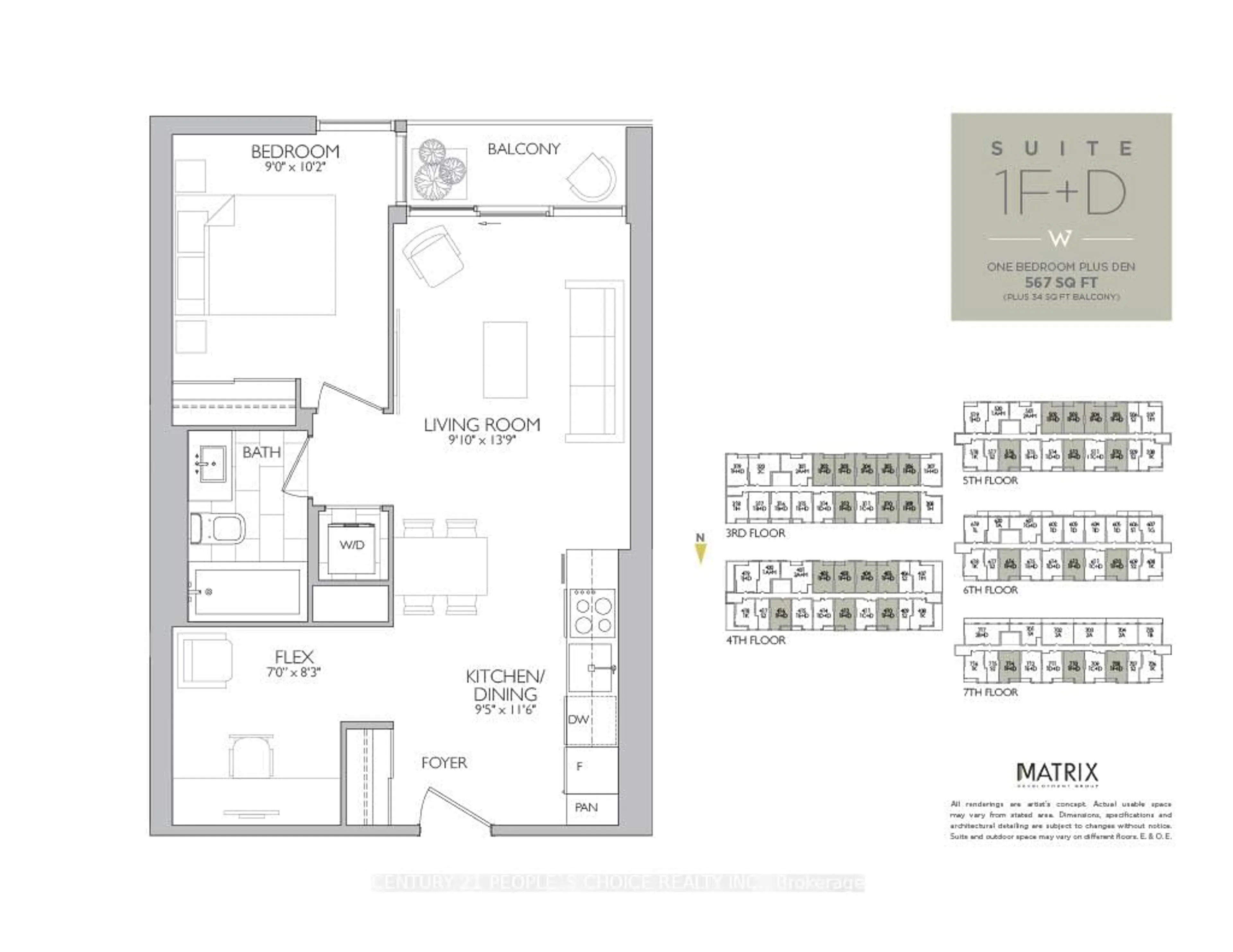 Floor plan for 415 Main St #302, Hamilton Ontario L8P 0C9