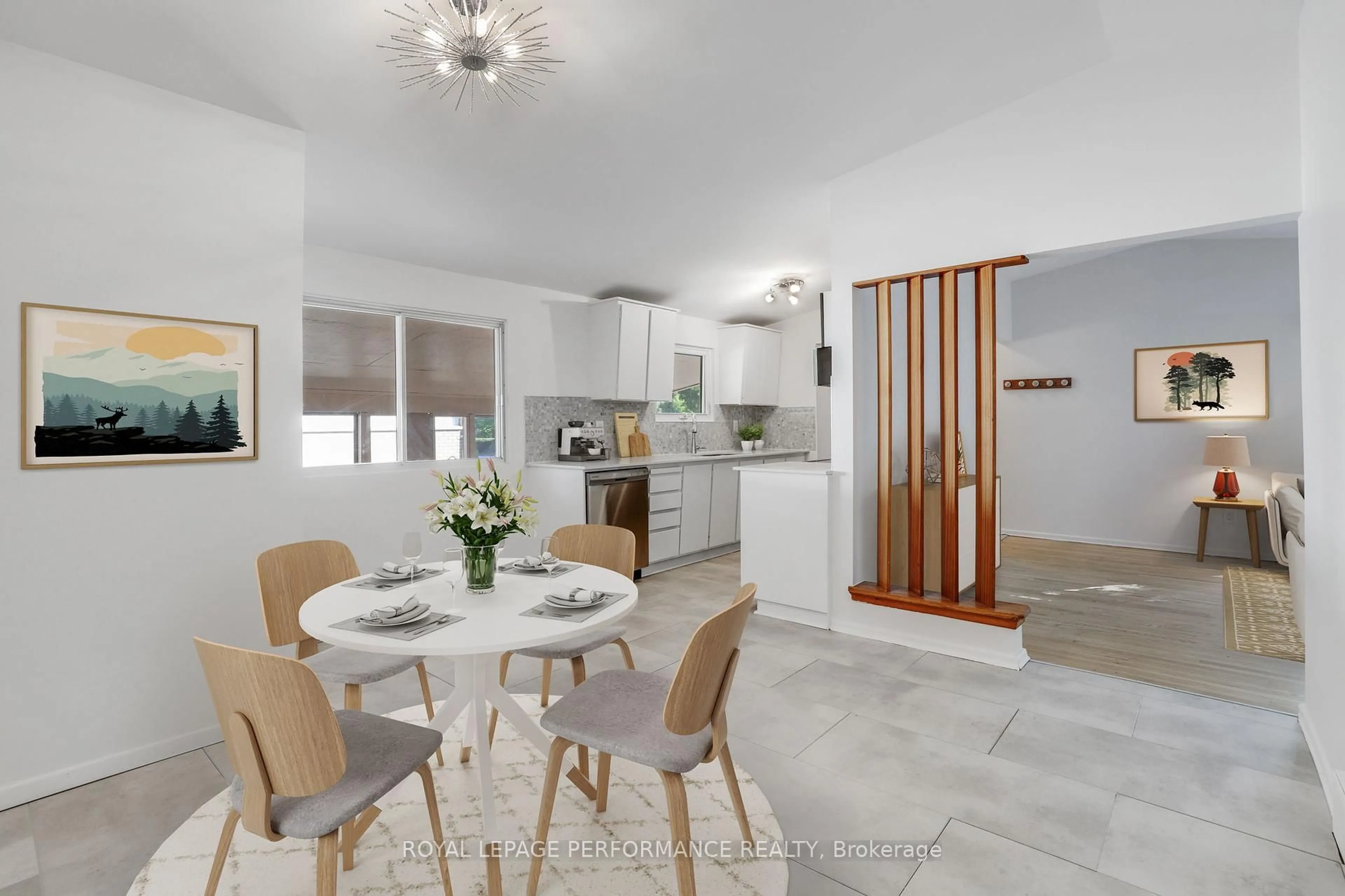 Open concept kitchen, ceramic/tile floor for 2066 Cornish St, Ottawa Ontario K1G 2R8