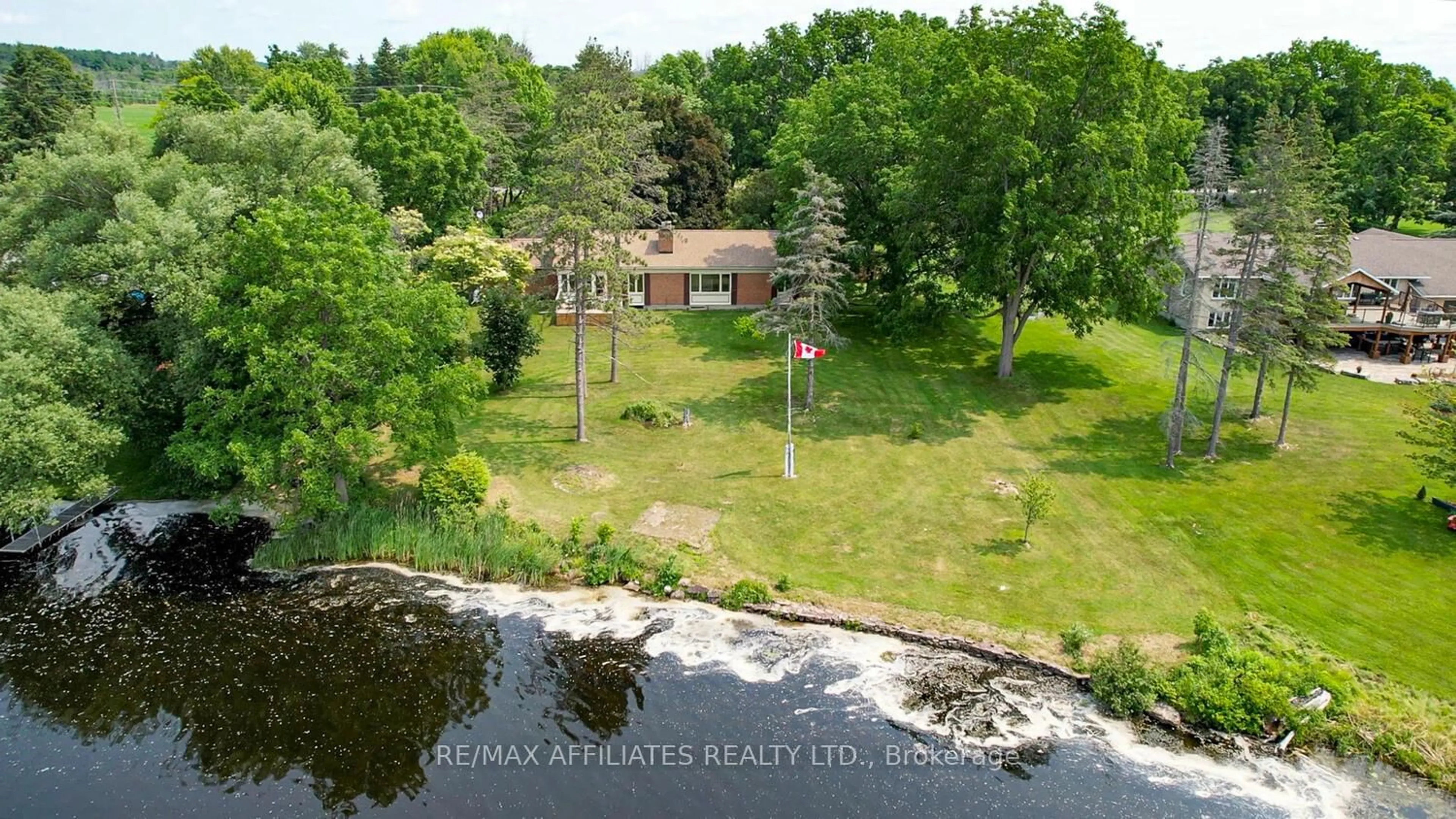 A pic from outside/outdoor area/front of a property/back of a property/a pic from drone, water/lake/river/ocean view for 2995 43 Rd, Smiths Falls Ontario K7A 5B8