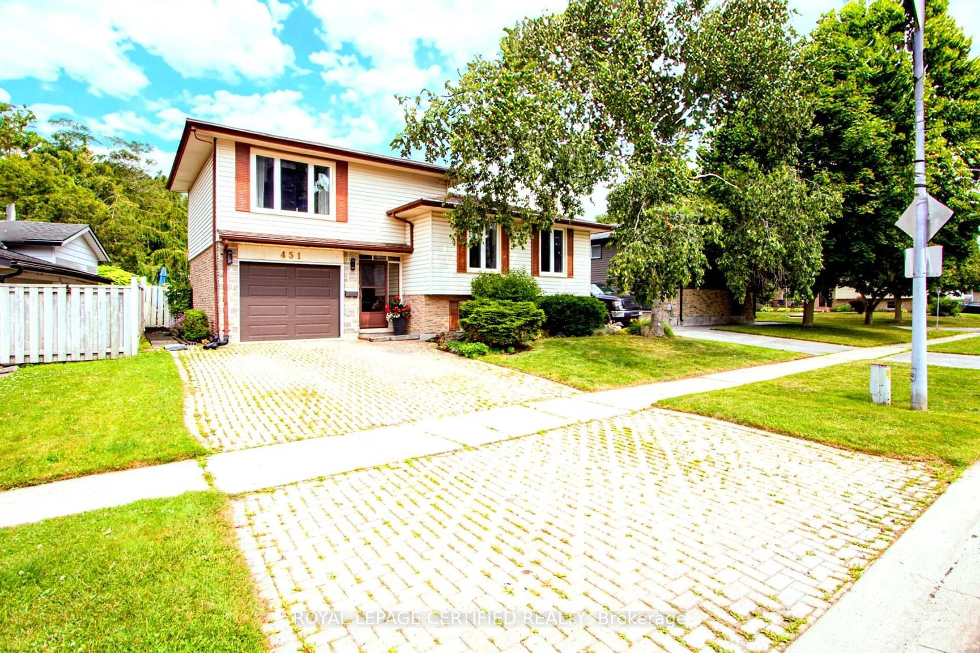 Home with brick exterior material, street for 451 Lampman Pl, Woodstock Ontario N4S 8L7