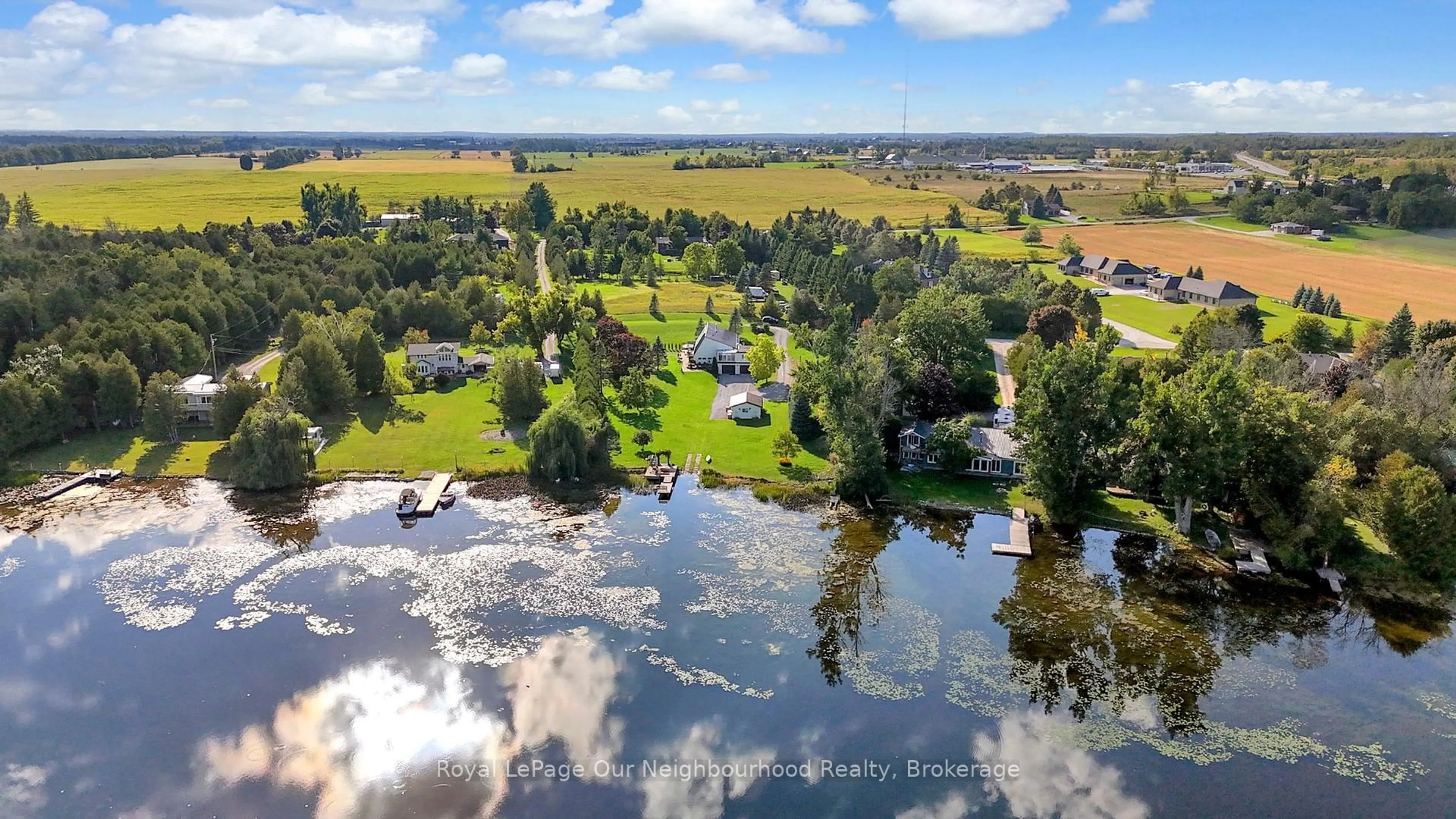 A pic from outside/outdoor area/front of a property/back of a property/a pic from drone, water/lake/river/ocean view for 9 Columbus St, Kawartha Lakes Ontario K9V 0J9
