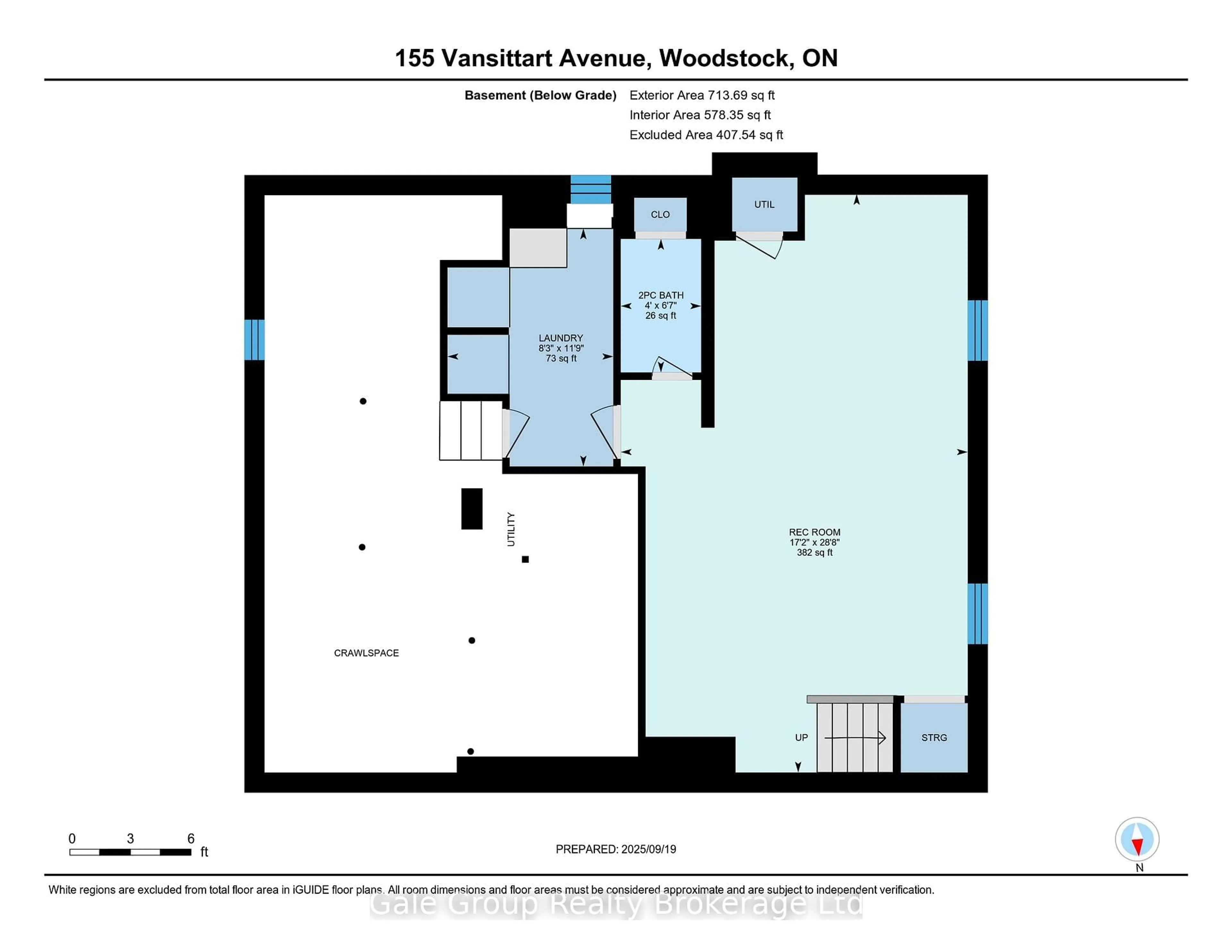 Floor plan for 155 Vansittart Ave, Woodstock Ontario N4S 6E7