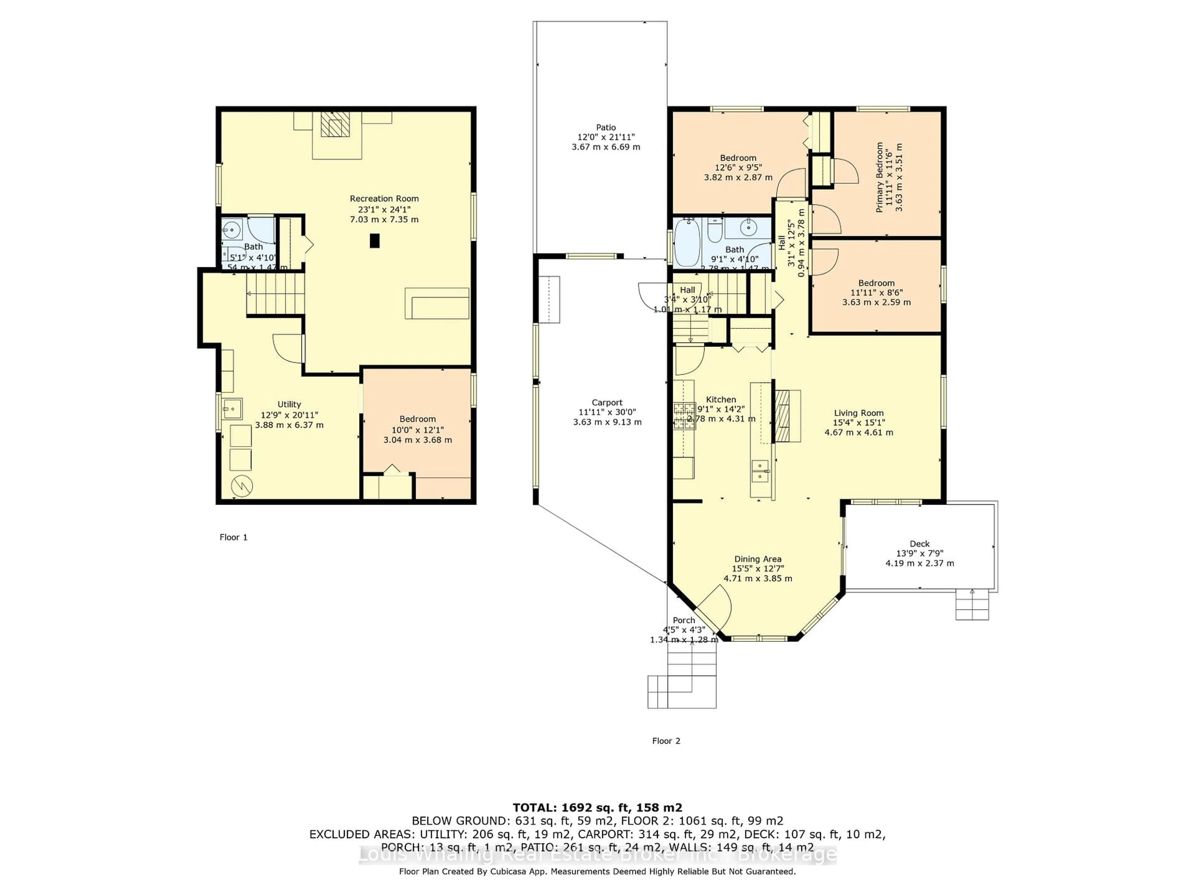 Floor plan for 61 8th St, Hanover Ontario N4N 1J1