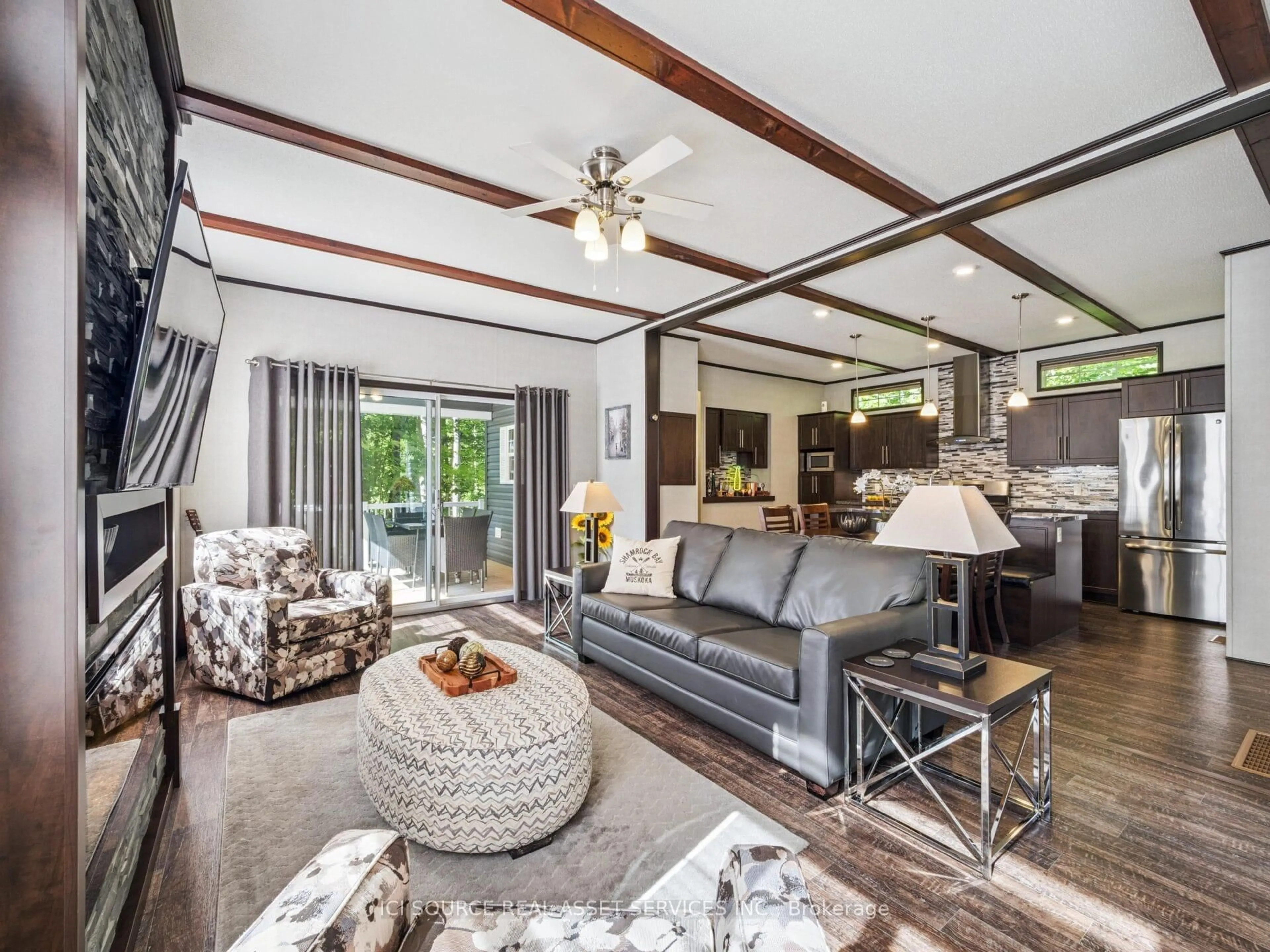 Living room with furniture, unknown for 1082 Shamrock Marina Rd #SMR192, Gravenhurst Ontario P0E 1N0